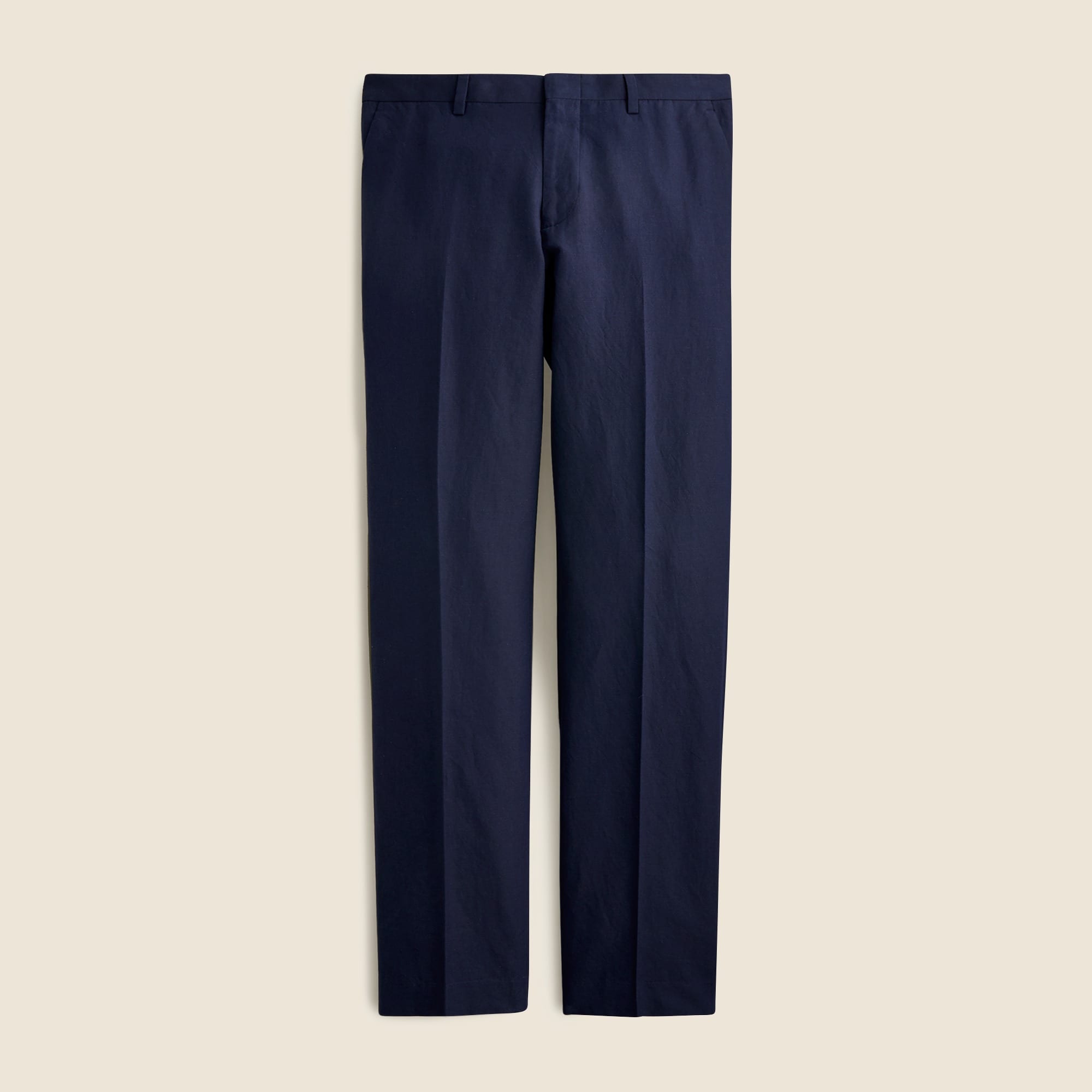 mens Ludlow Slim-fit unstructured suit pant in Irish cotton-linen blend