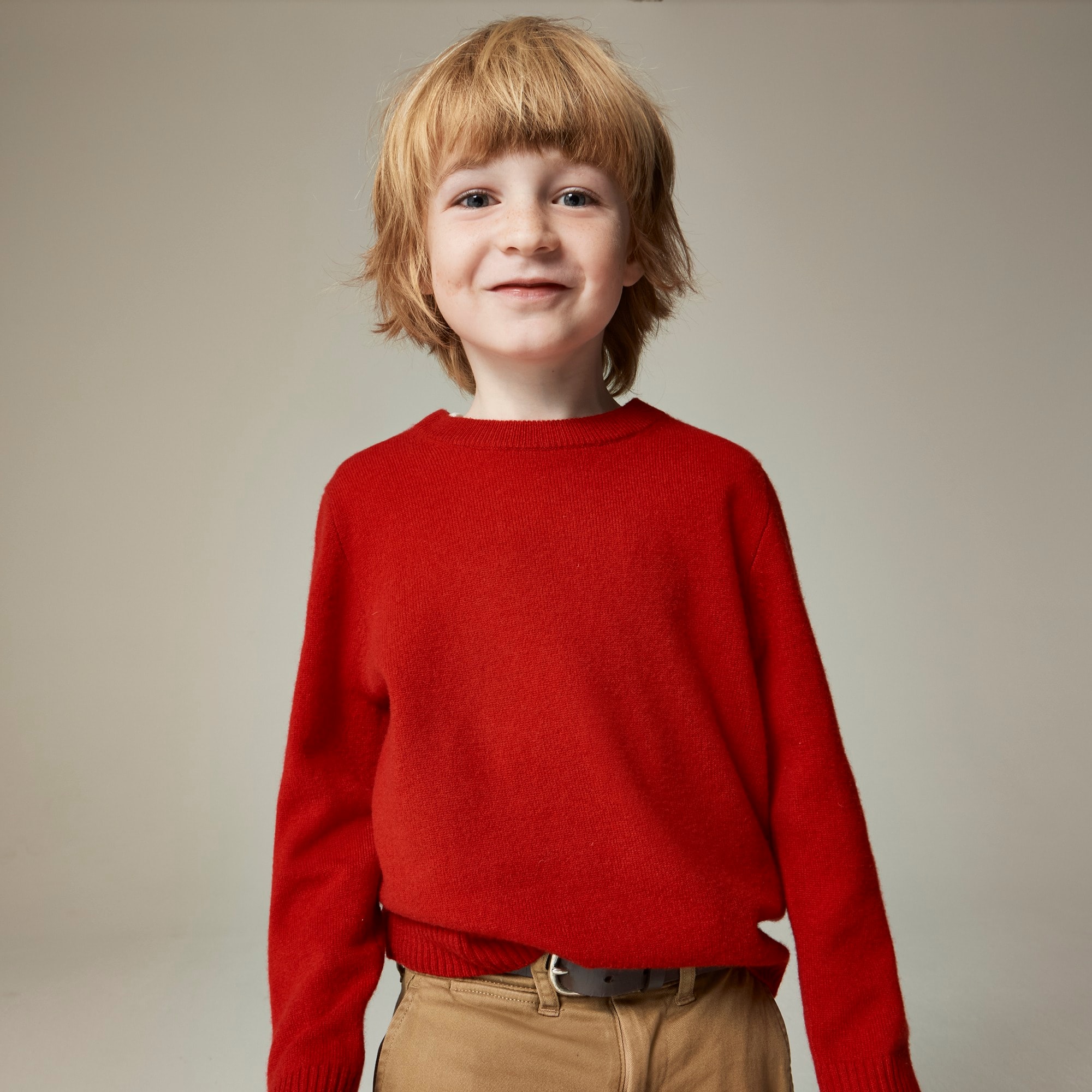  Kids' cashmere crewneck sweater