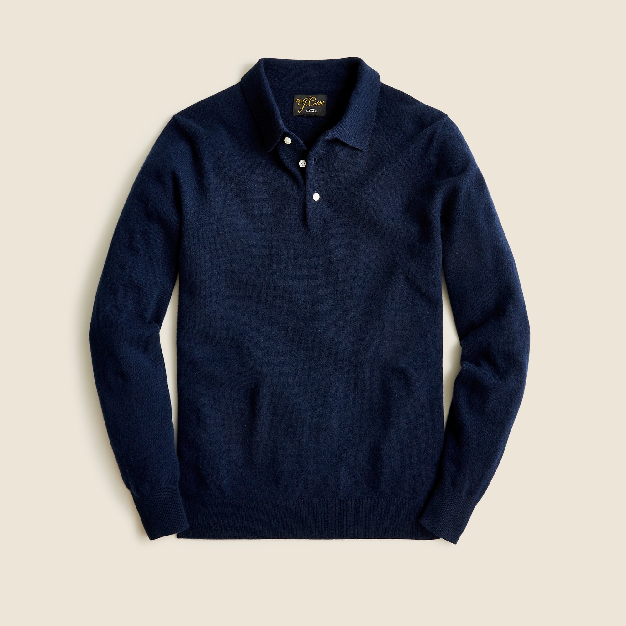 mens Cashmere collared sweater-polo