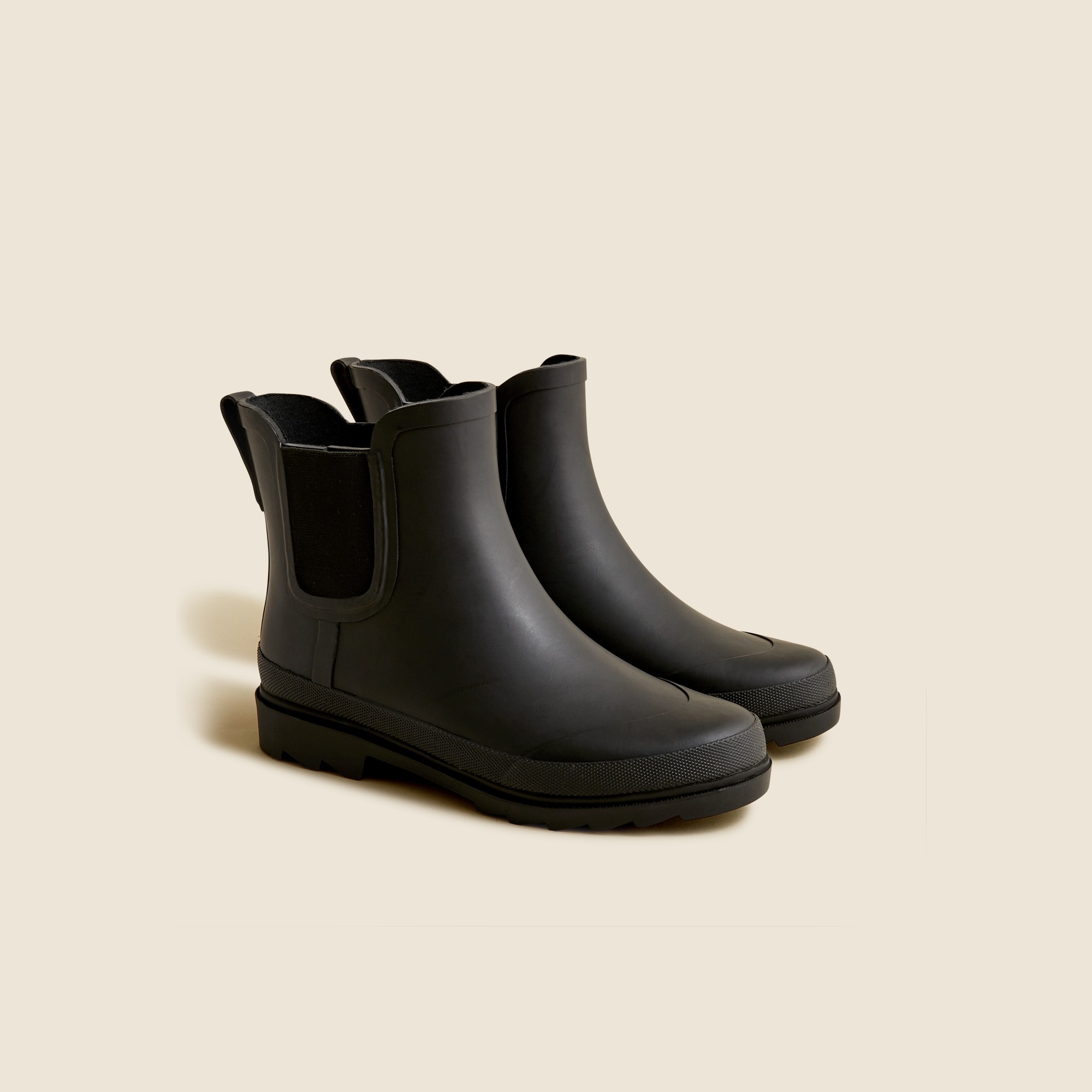 womens Short lug-sole rain boots