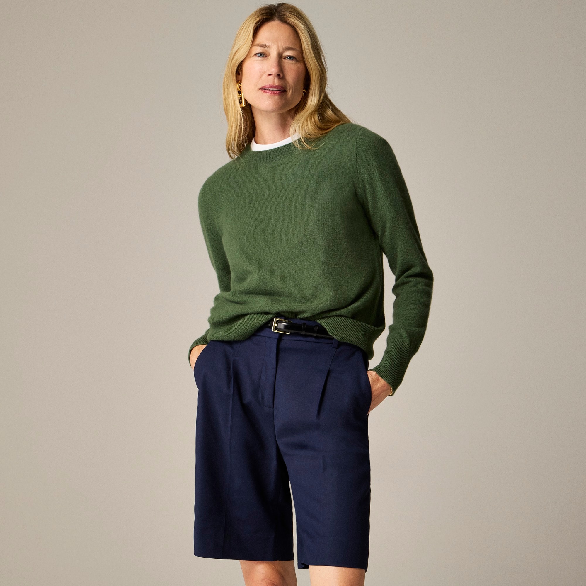 womens Cashmere classic-fit crewneck sweater