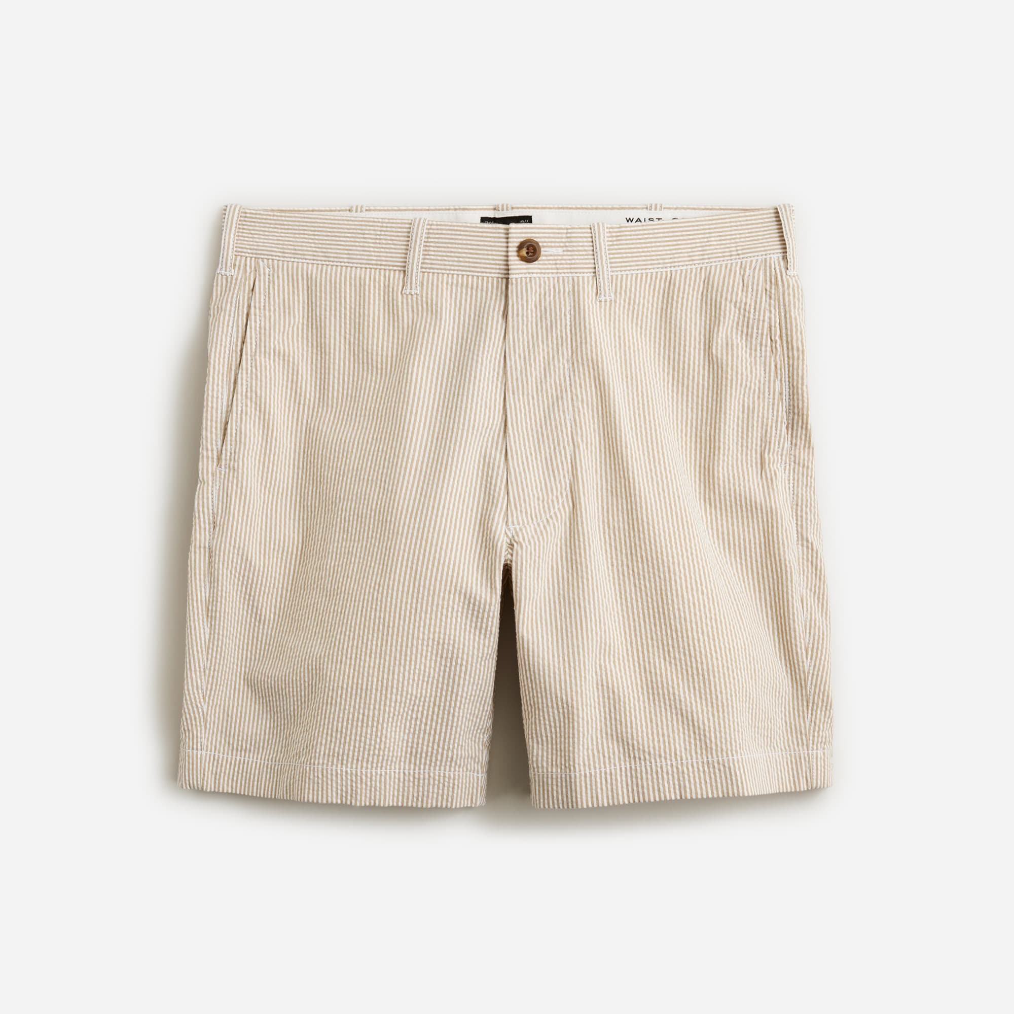 mens 7&quot; stretch seersucker short