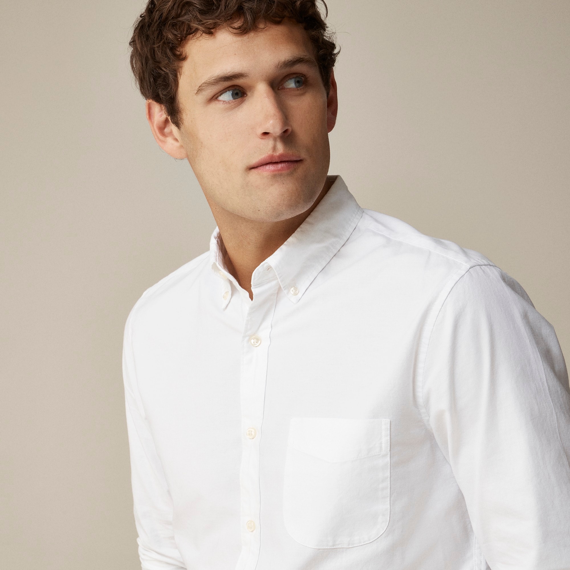 Broken-in organic cotton oxford shirt