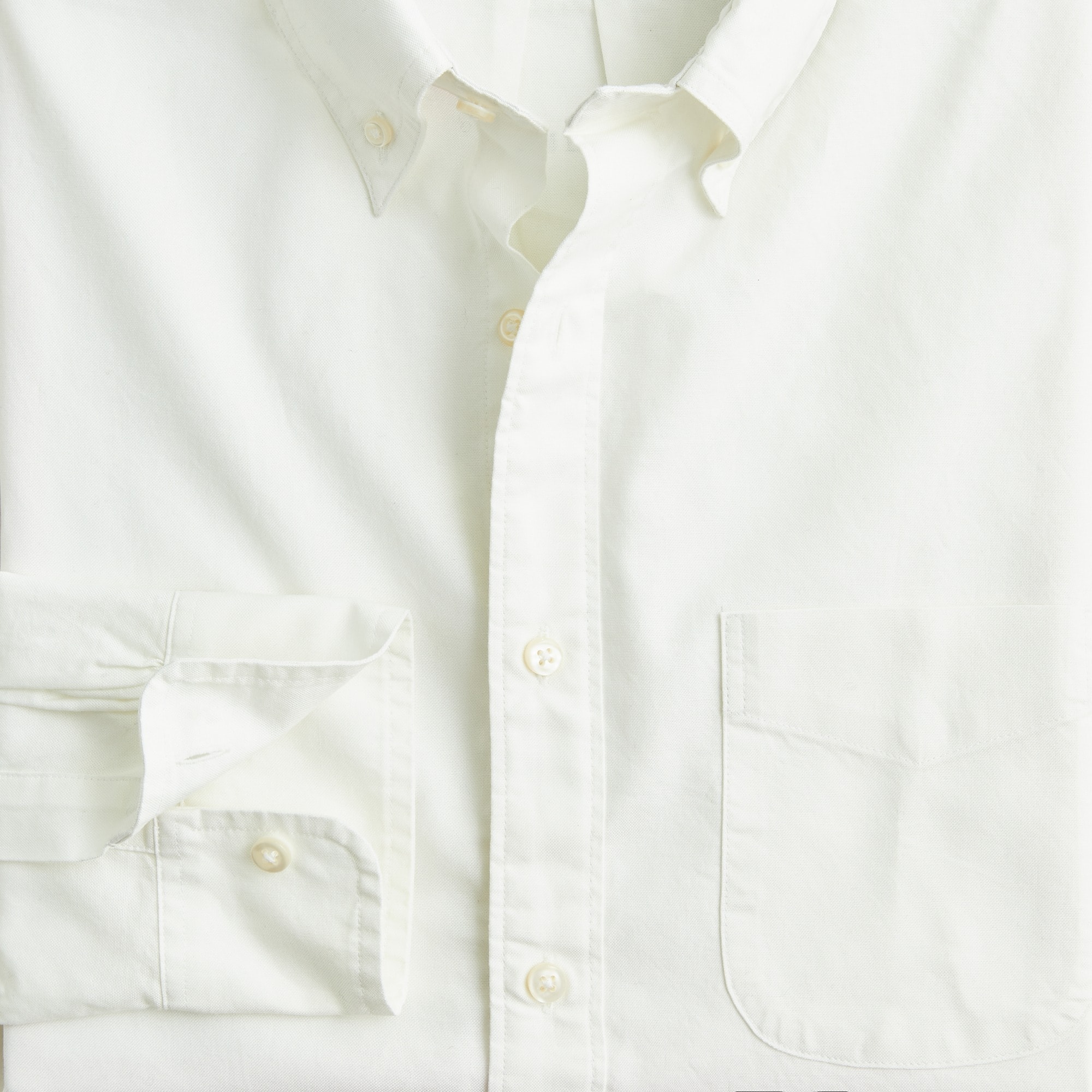 Broken-in organic cotton oxford shirt