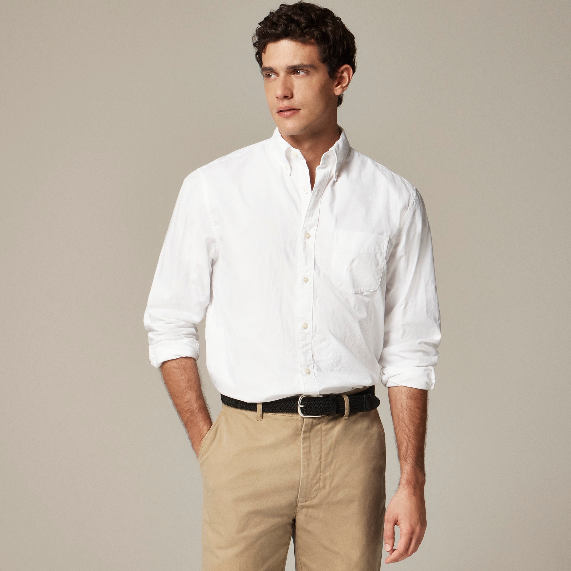 mens Broken-in organic cotton oxford shirt