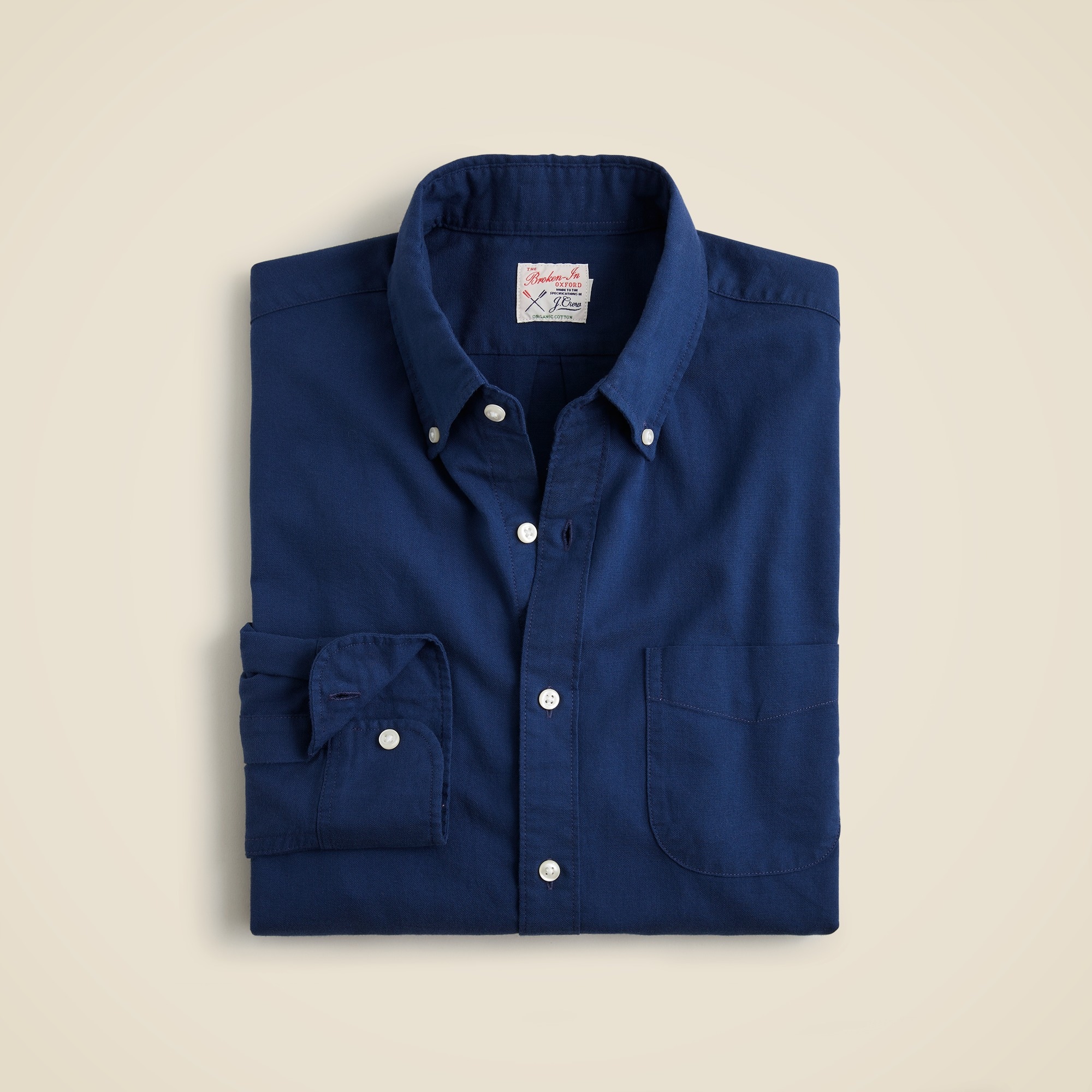  Broken-in organic cotton oxford shirt