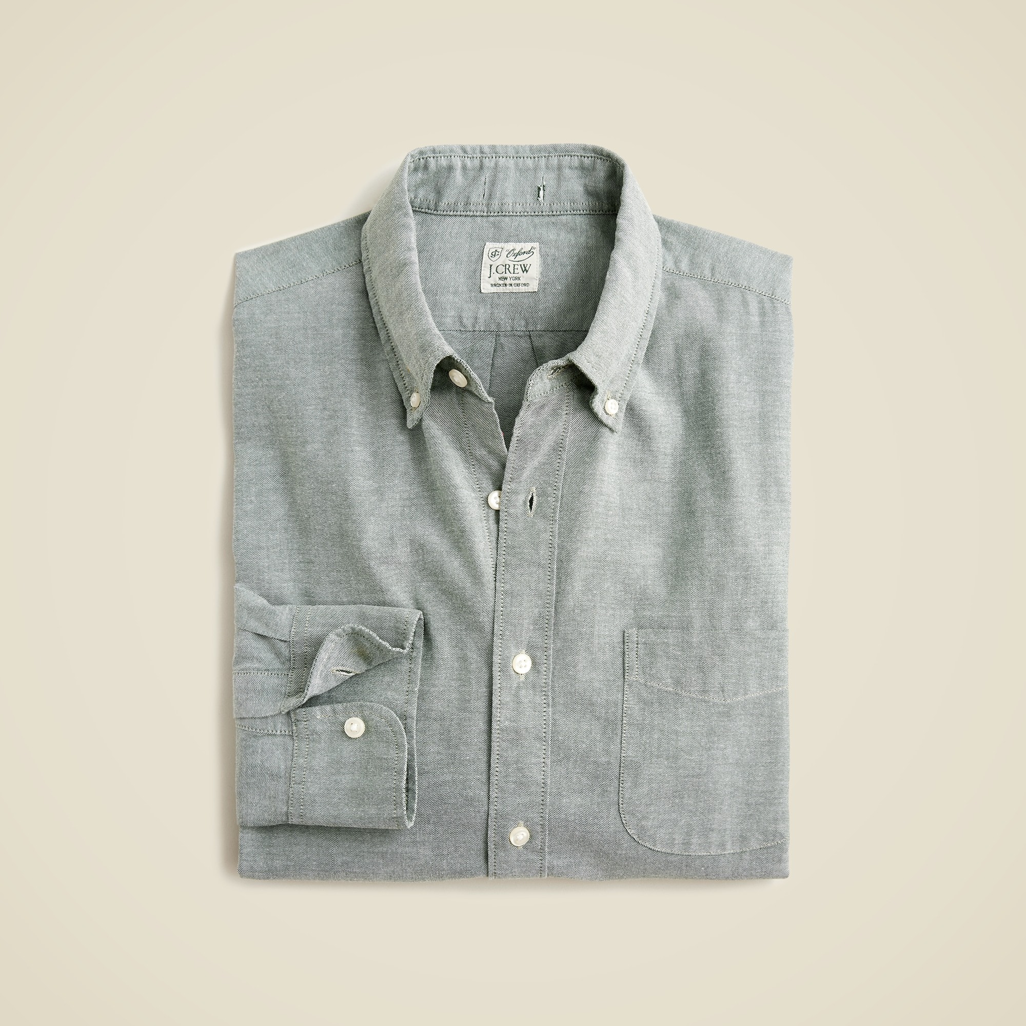  Broken-in organic cotton oxford shirt