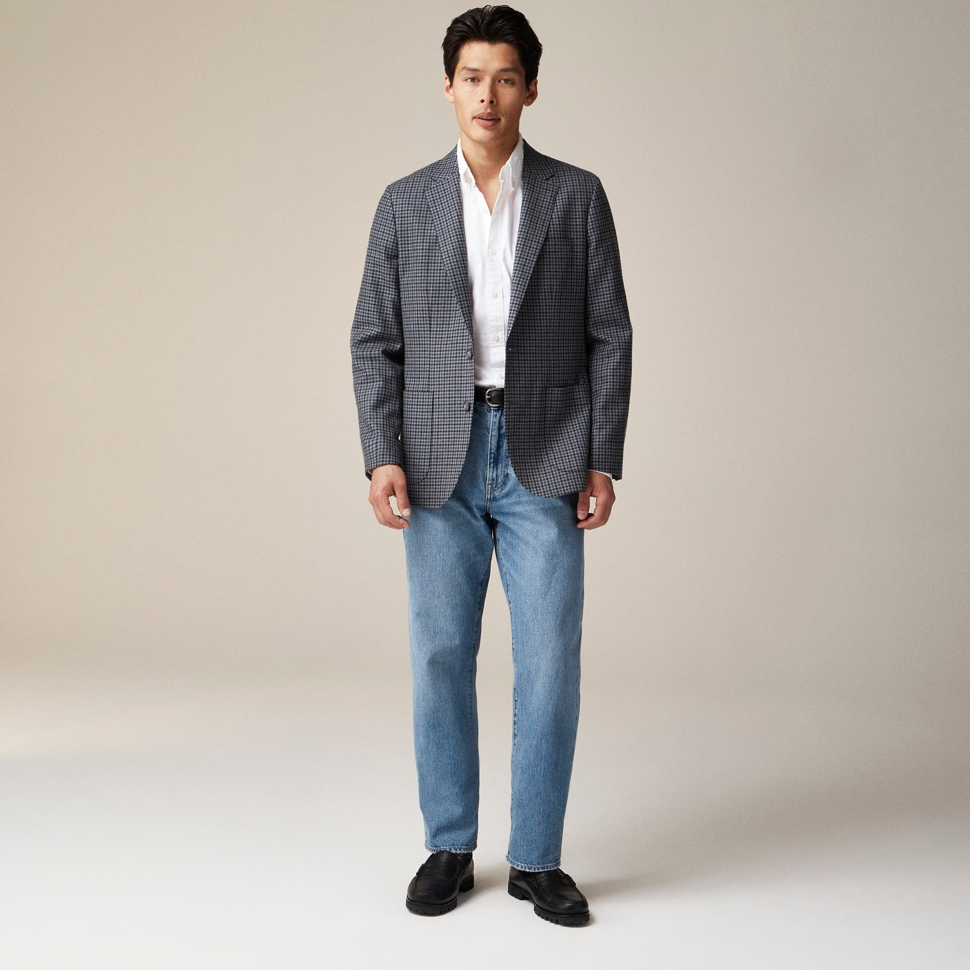 mens Ludlow Slim-fit blazer in English cotton-wool blend