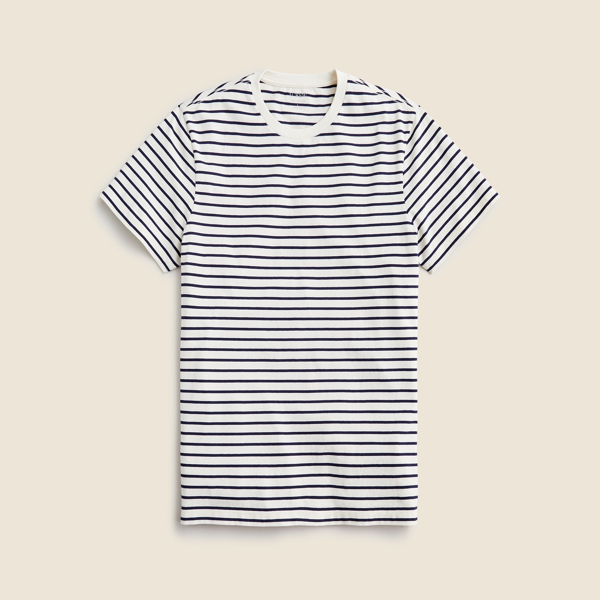 mens Tall cotton T-shirt in stripe