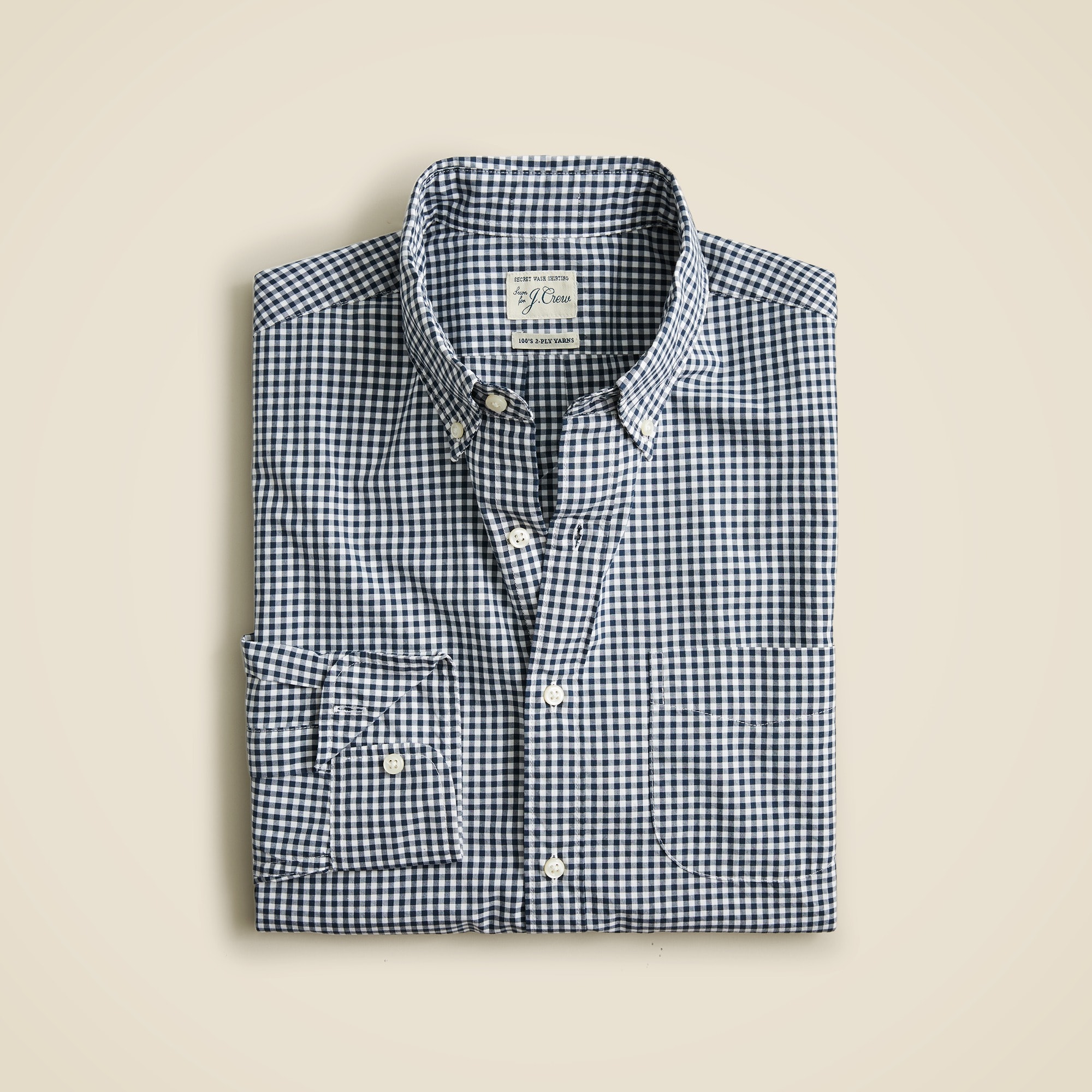 mens Secret Wash cotton poplin shirt