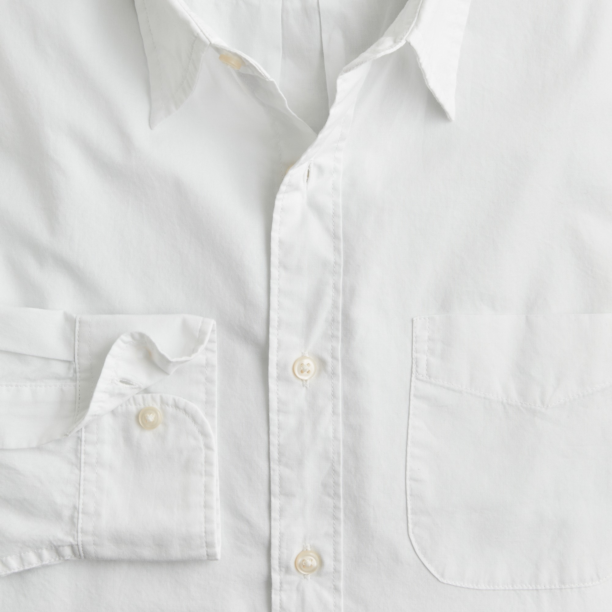 Relaxed Secret Wash cotton poplin shirt