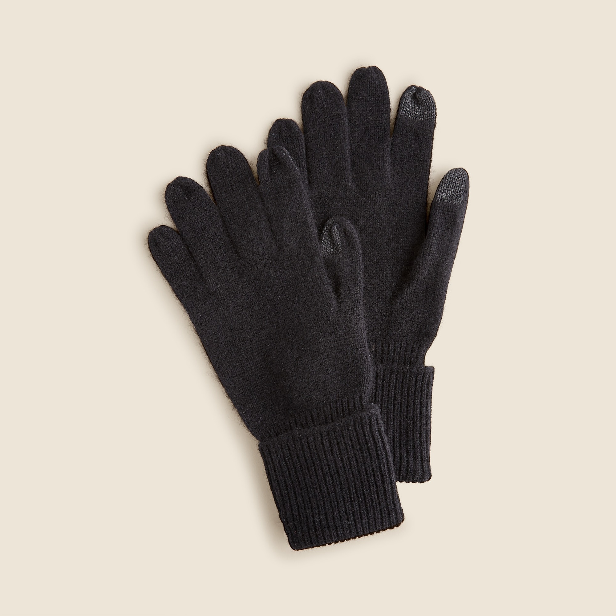 womens Cashmere tech-touch gloves