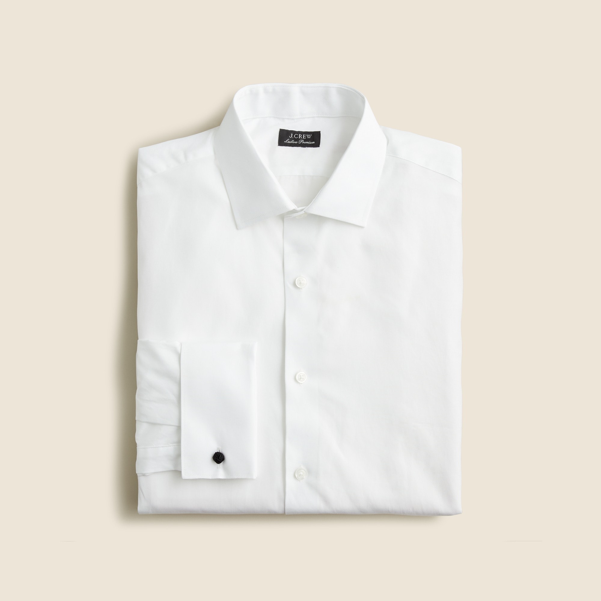 mens Ludlow Premium fine cotton dress shirt with french cuffs