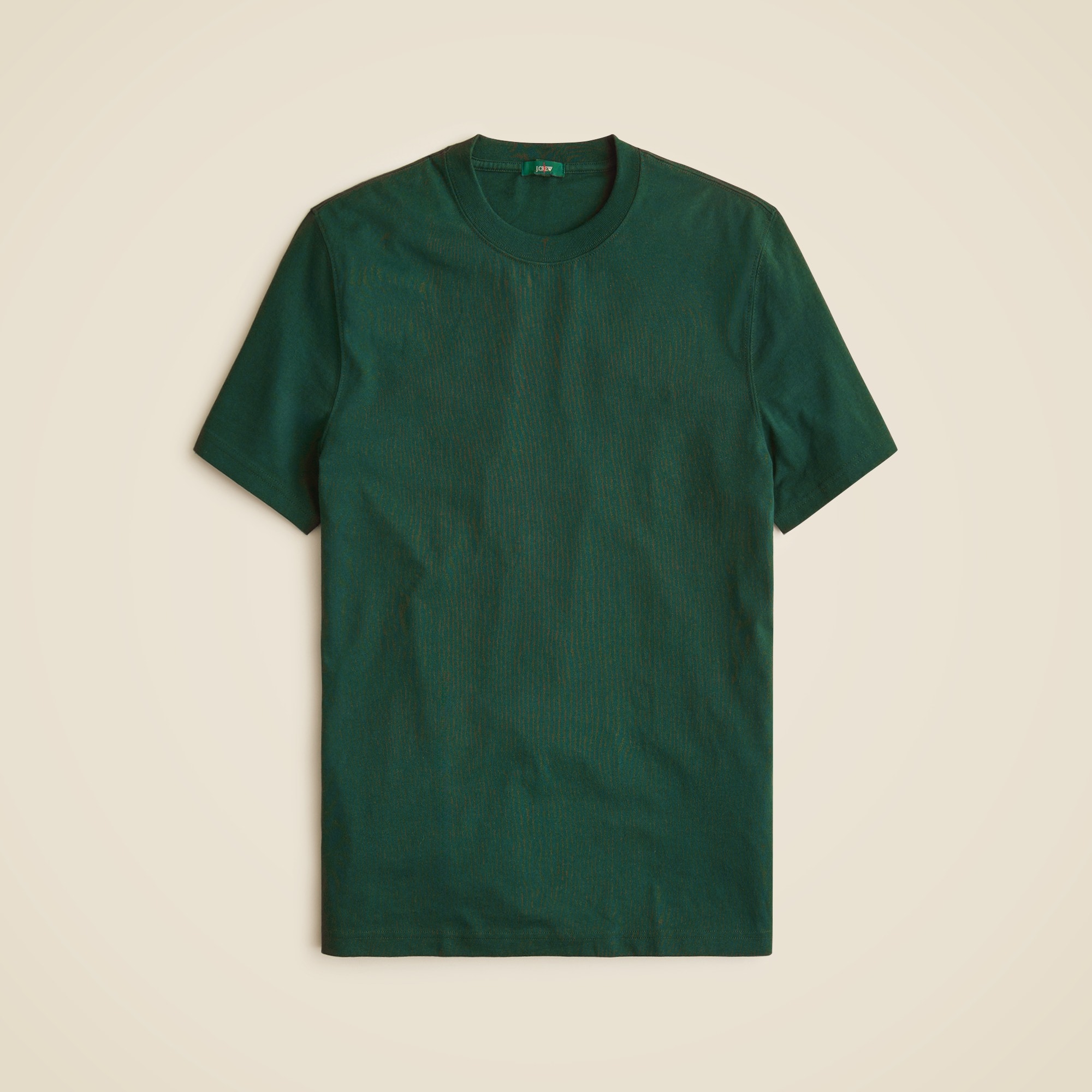 mens Relaxed premium-weight cotton no-pocket T-shirt