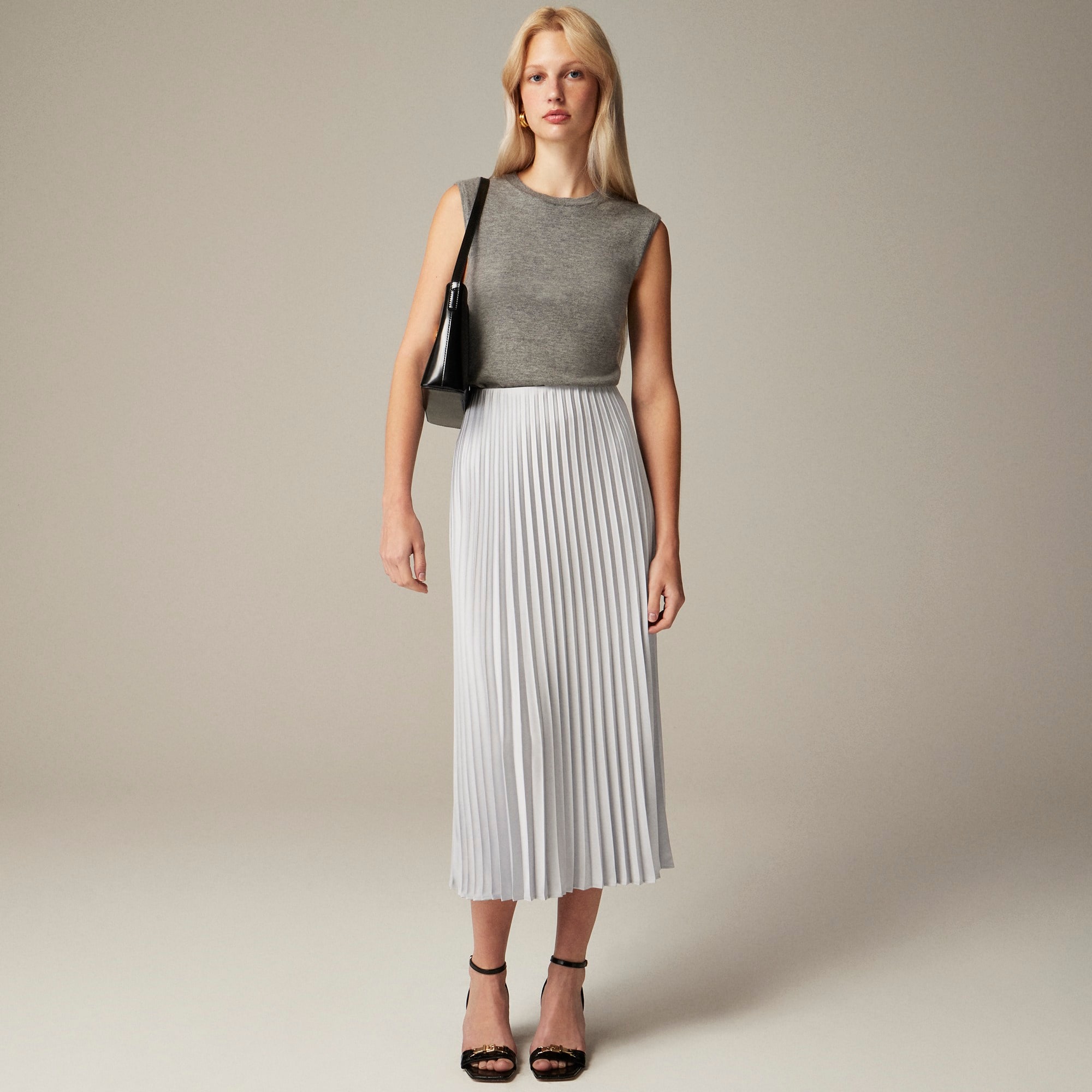 womens Gwyneth pleated slip skirt