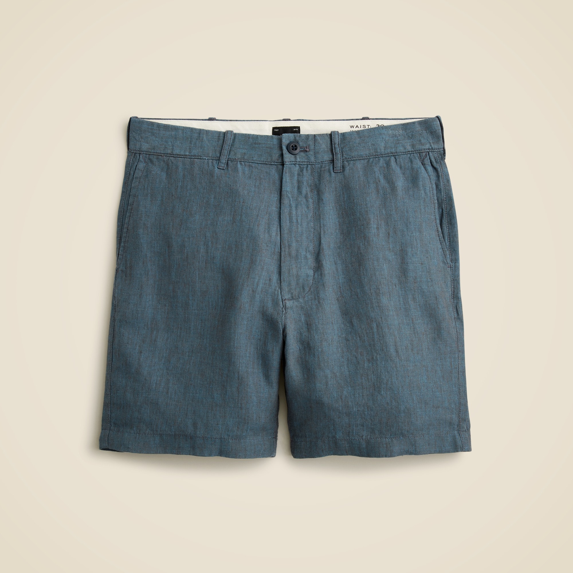 mens 7&quot; linen short