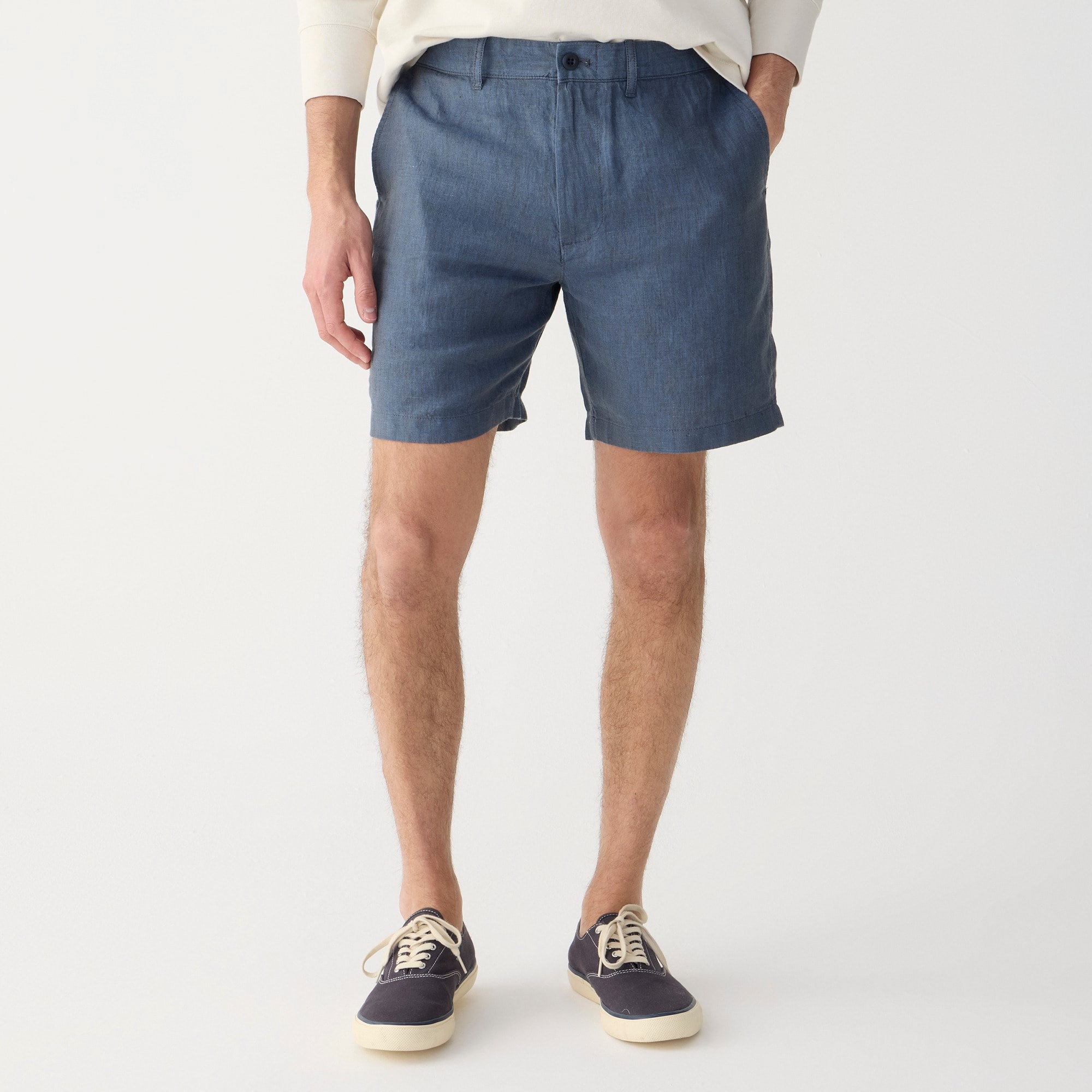 mens 7&quot; linen short