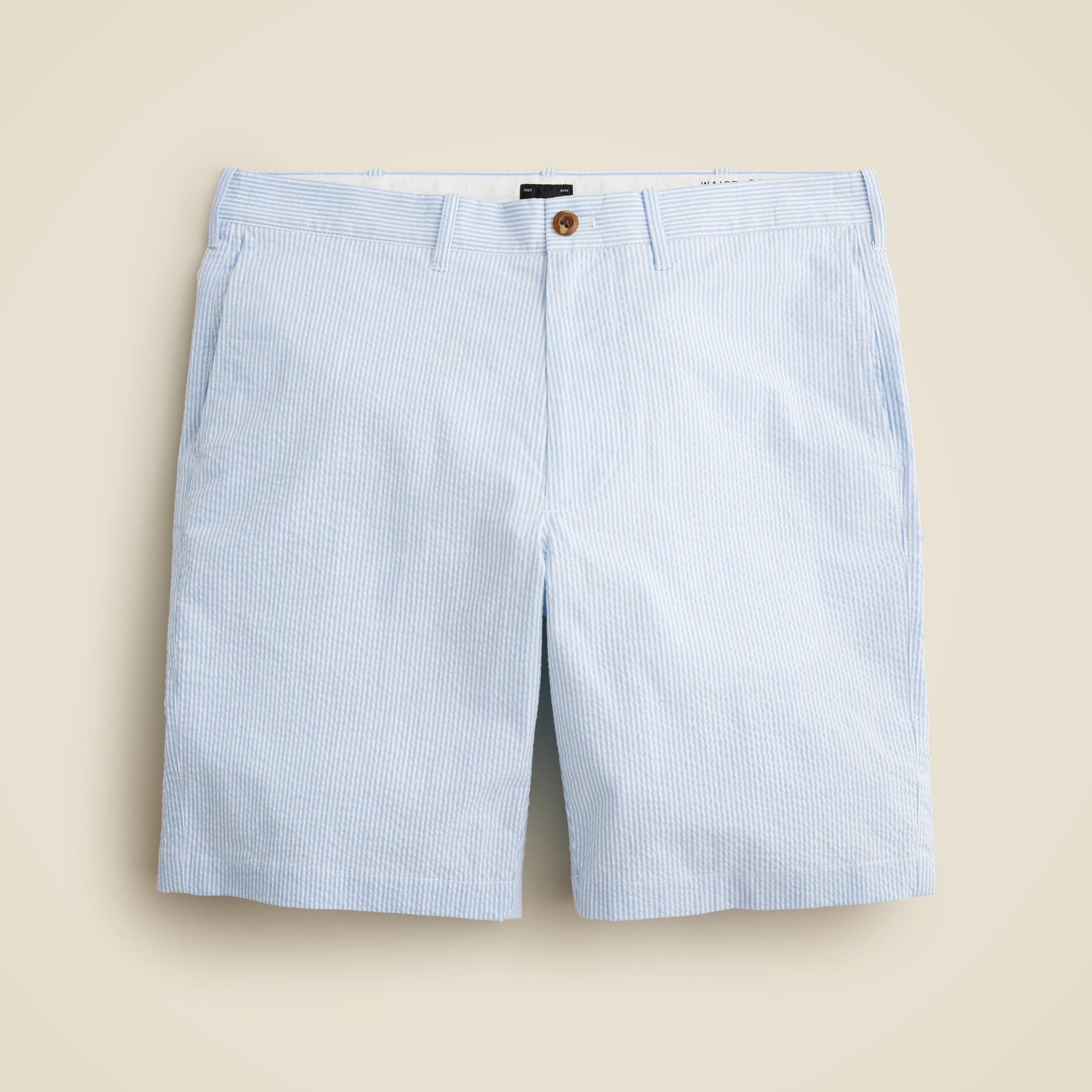 mens 9&quot; stretch seersucker short