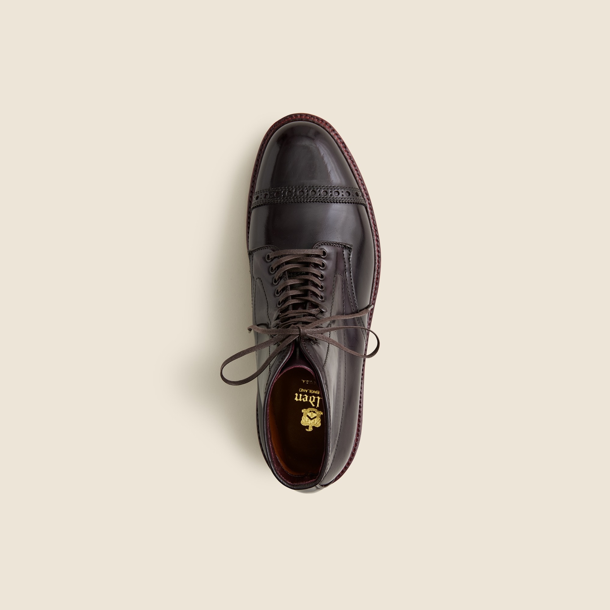 Alden® for J.Crew straight-tip cordovan boots