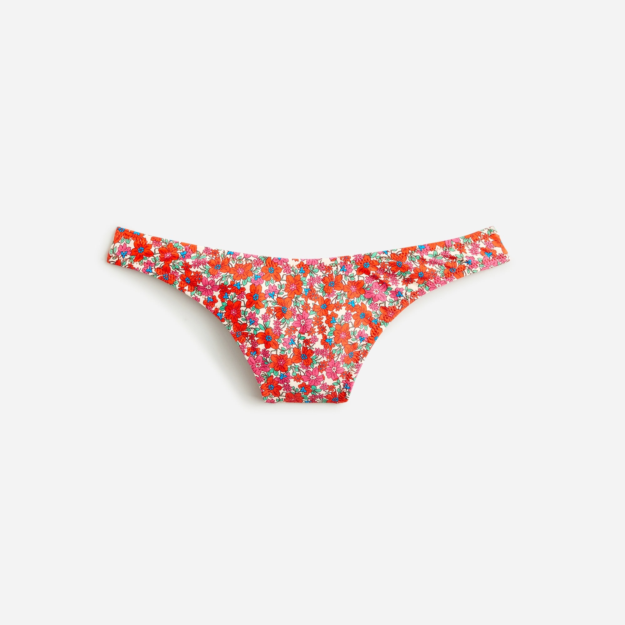  1989 high-leg bikini bottom in brilliant blooms