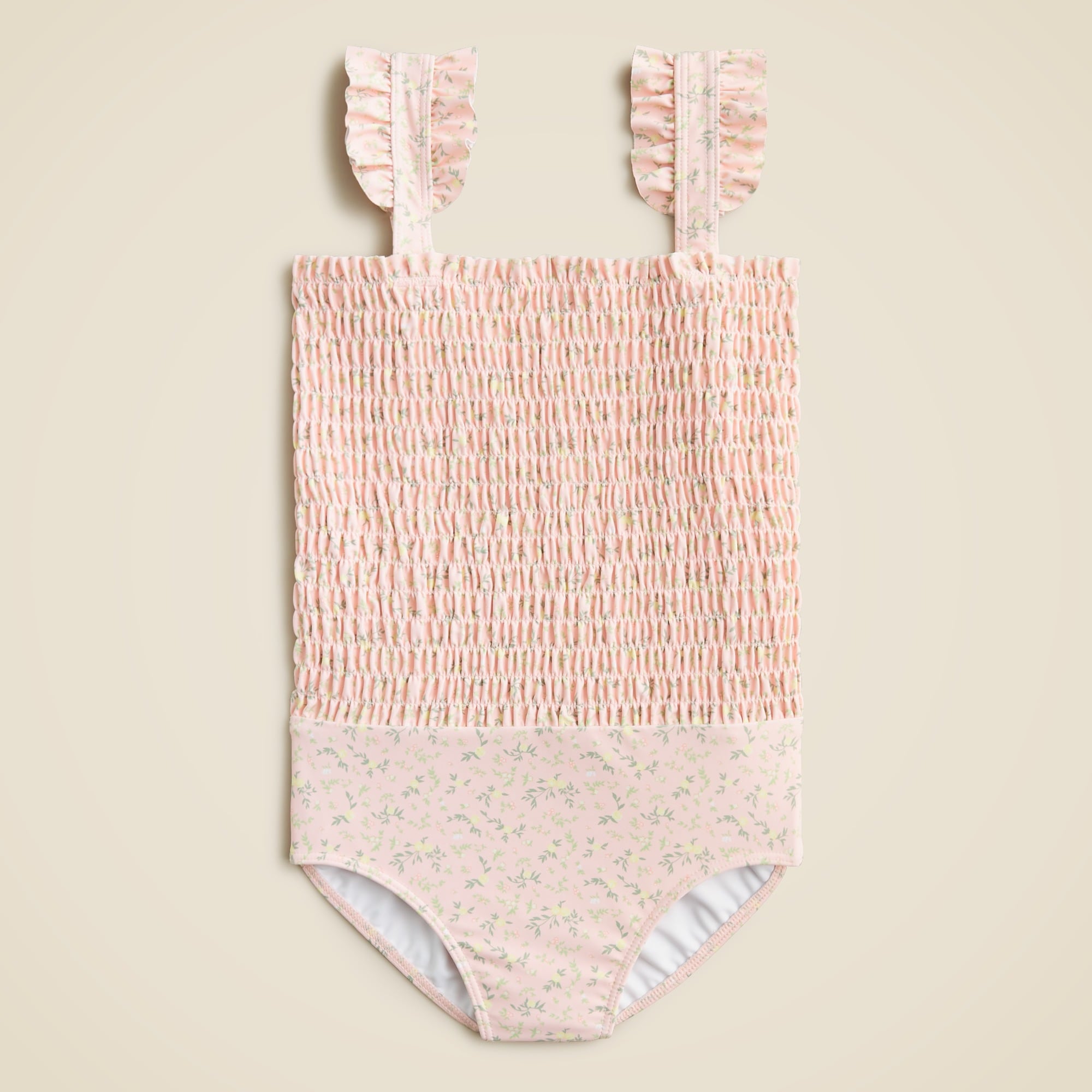 girls minnow&trade; X crewcuts girls&apos; smocked one-piece swimsuit