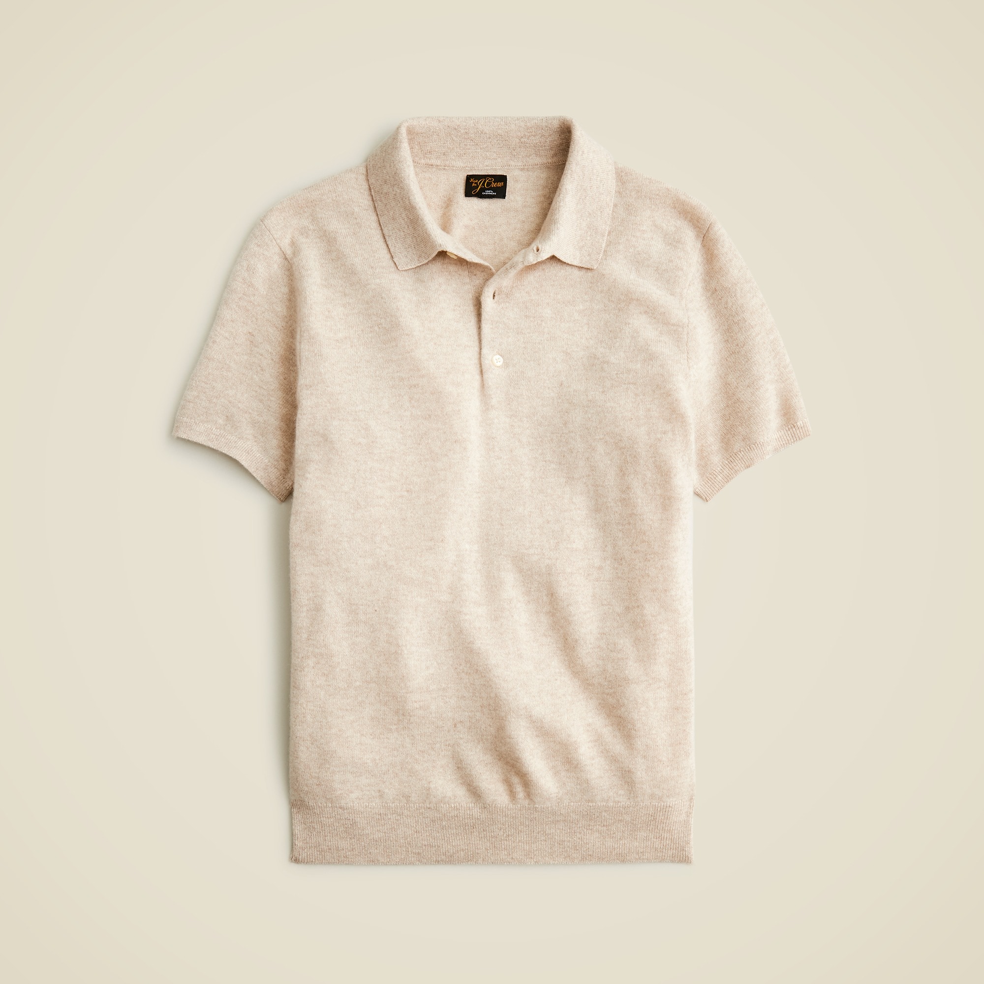 mens Cashmere short-sleeve sweater-polo