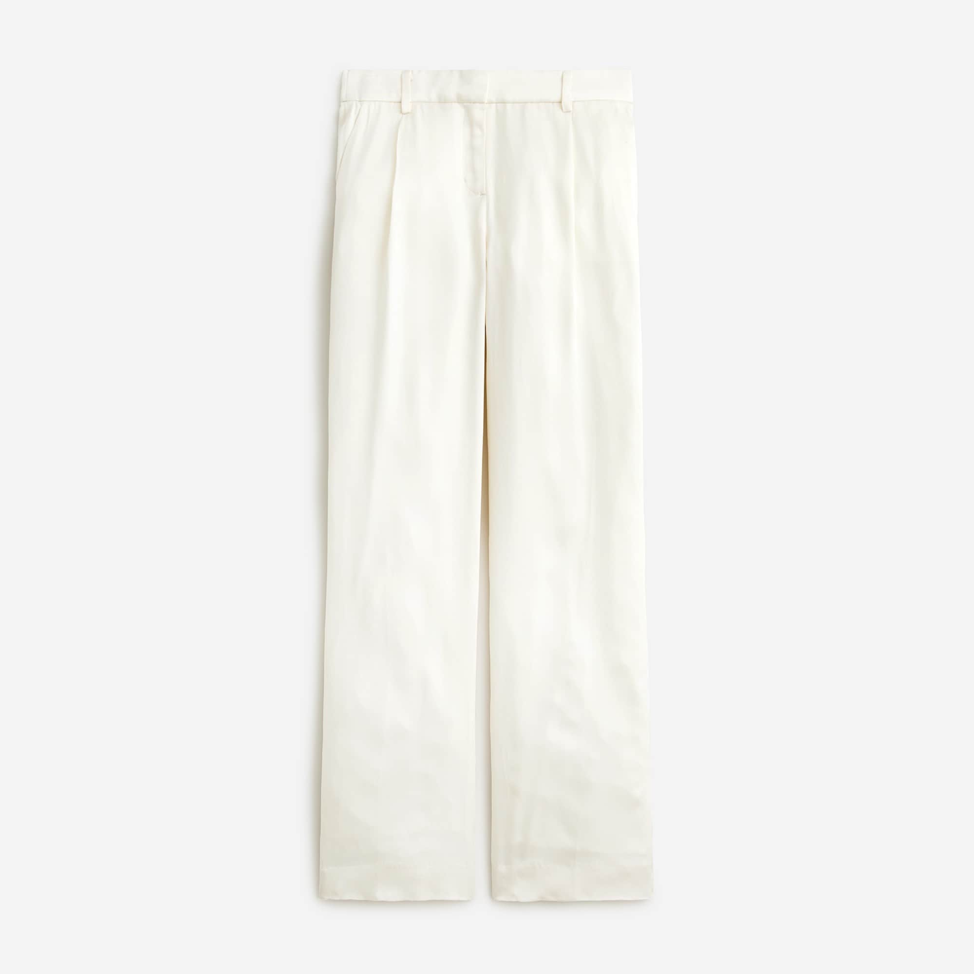  Straight-leg essential pant in luster crepe