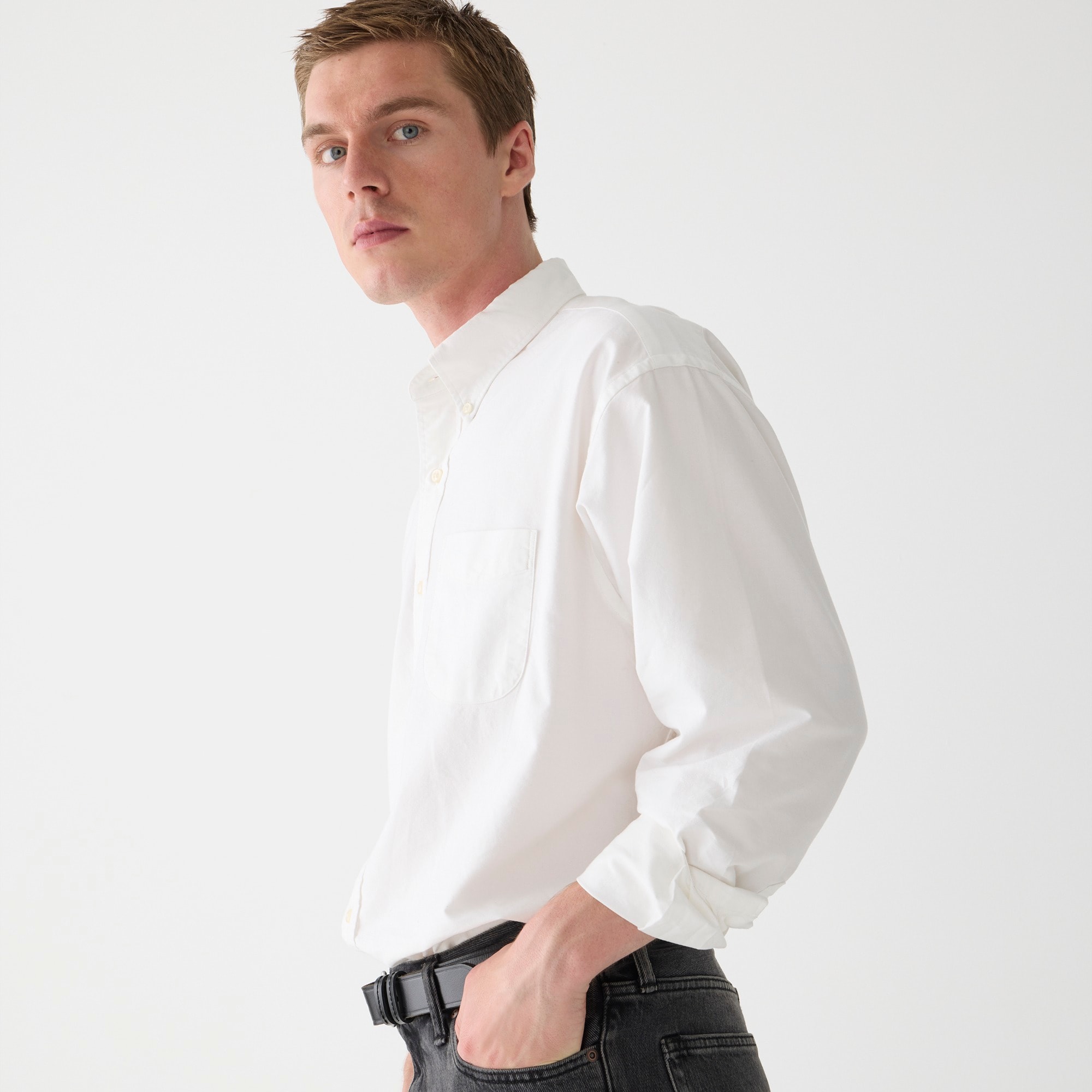 Giant-fit oxford shirt