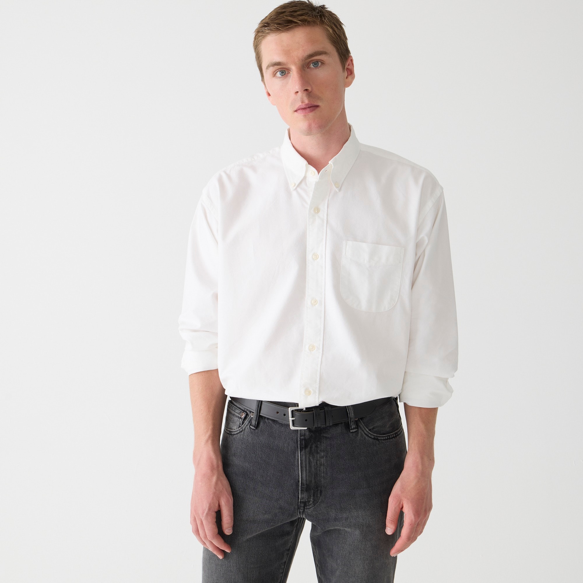 Giant-fit oxford shirt