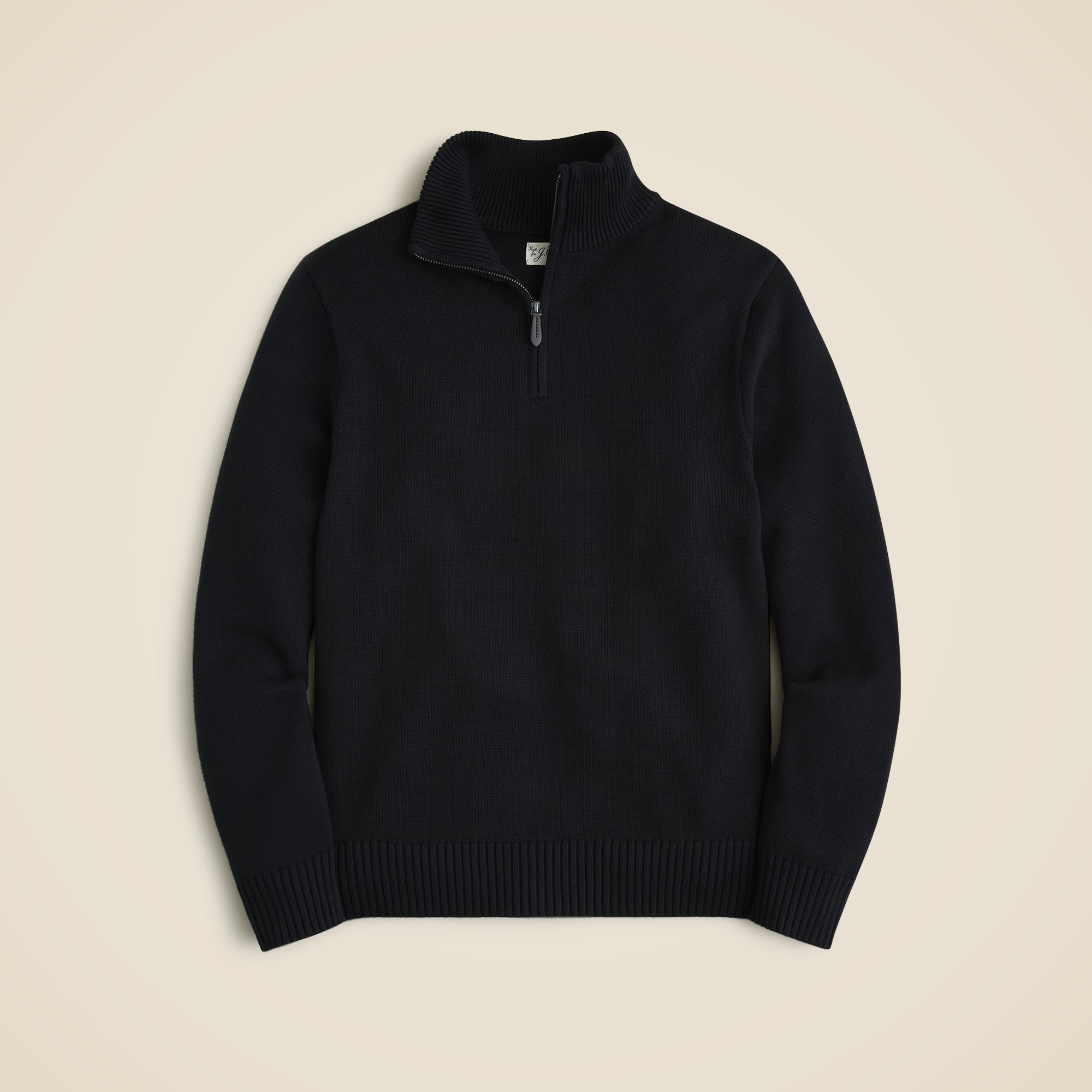  Heritage cotton half-zip sweater