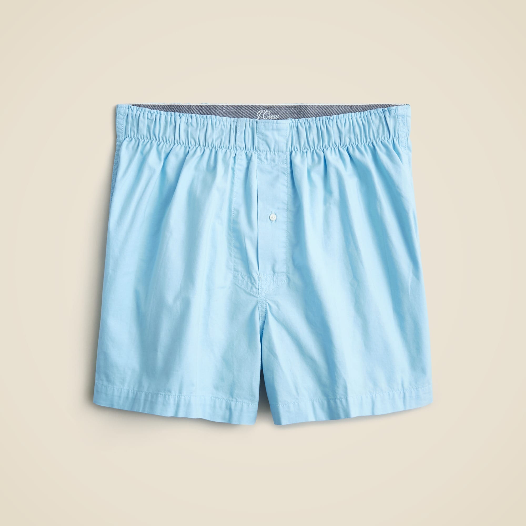 mens Boxer shorts in garment-dyed Broken-in organic cotton oxford