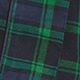 Flannel long-sleeve pajama pant set in white Stewart tartan GREEN DARK EVENING PLAI