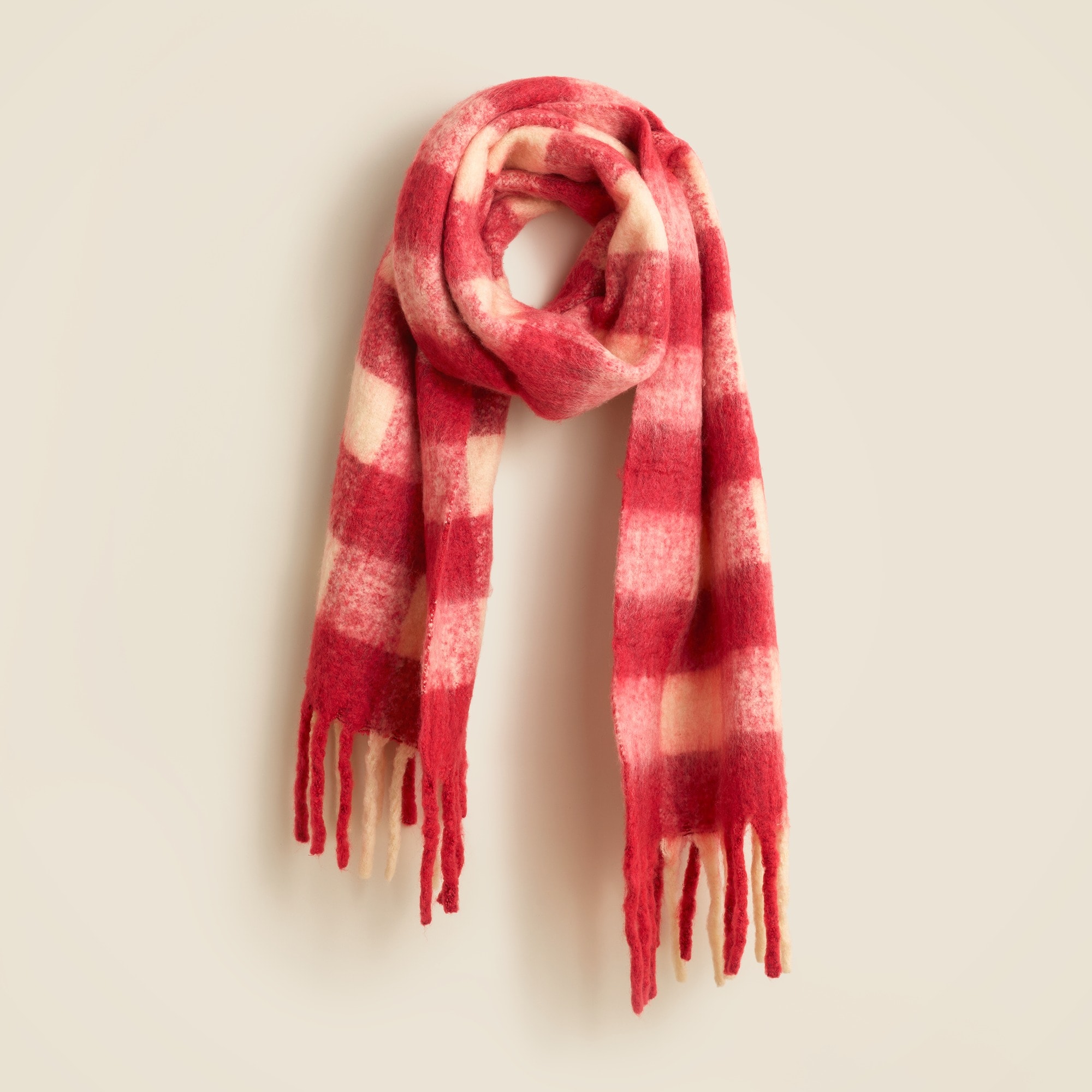 womens Brushed woven scarf in stripe