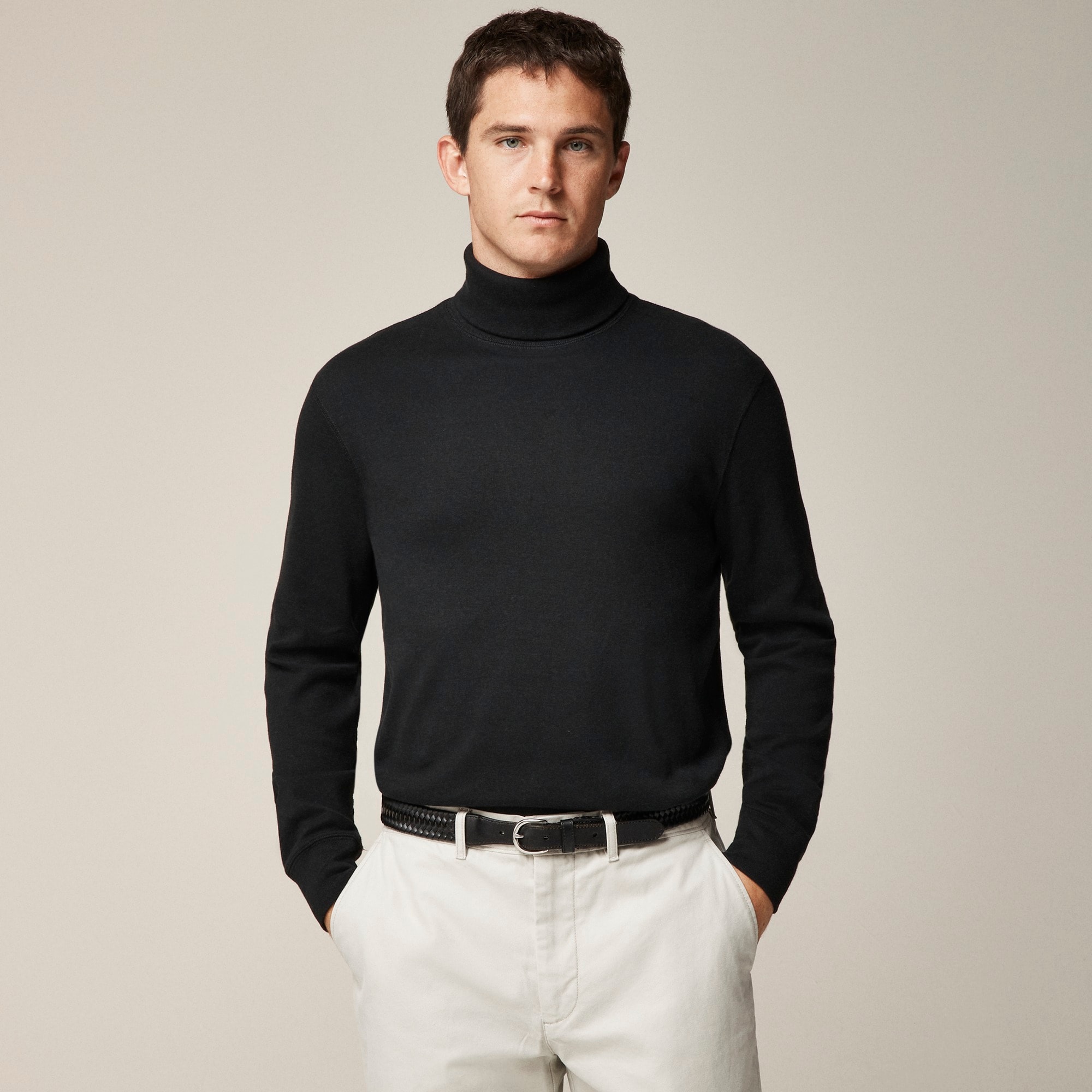 mens Heritage brushed rib-knit turtleneck