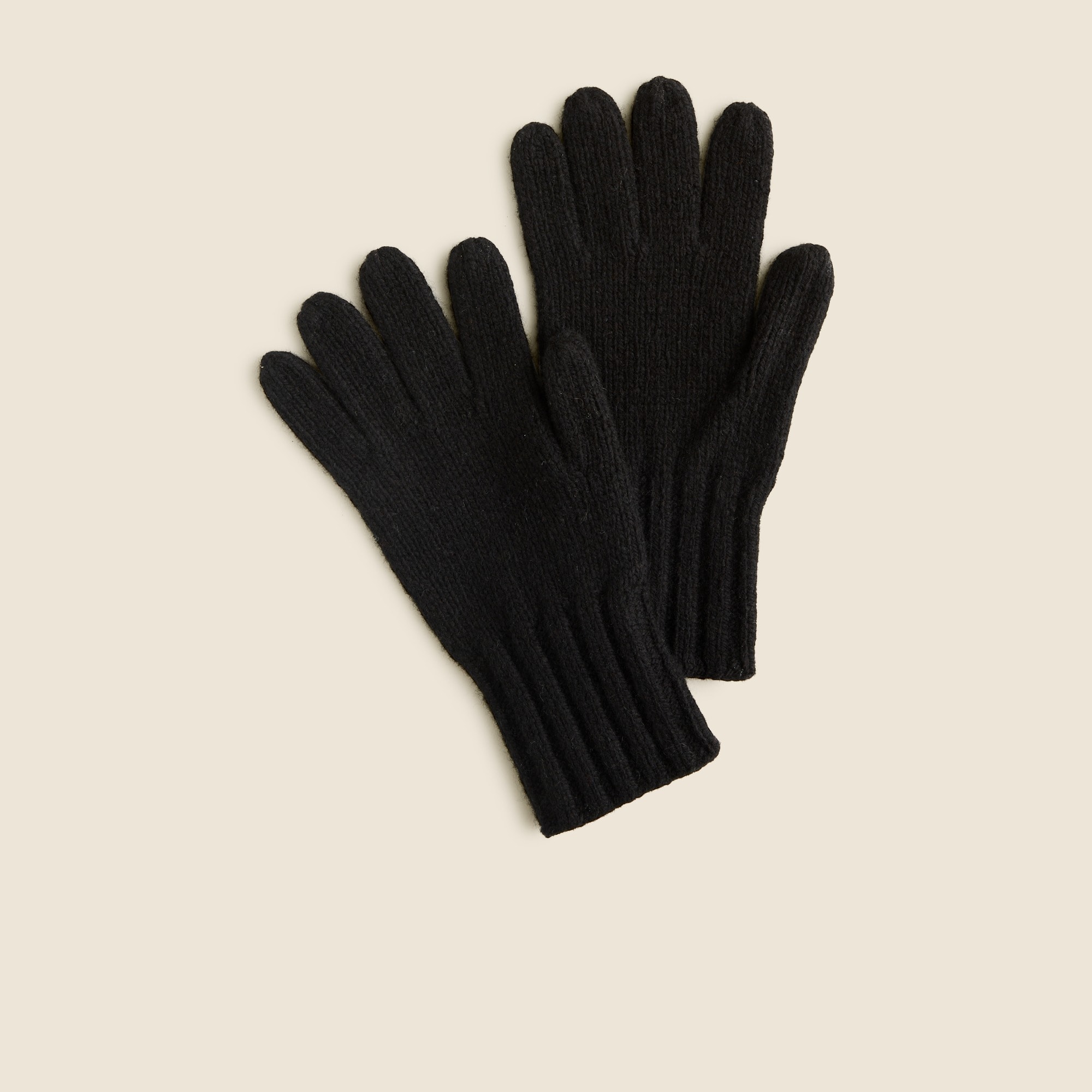 mens Lambswool-blend gloves