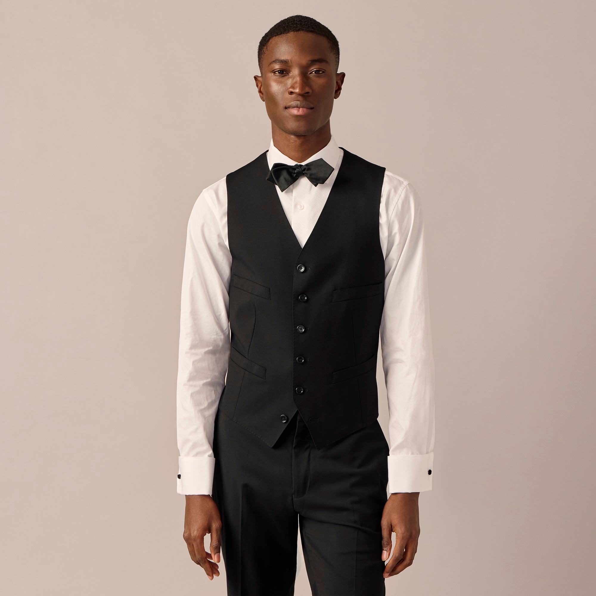 mens Ludlow Slim-fit tuxedo vest in Italian wool