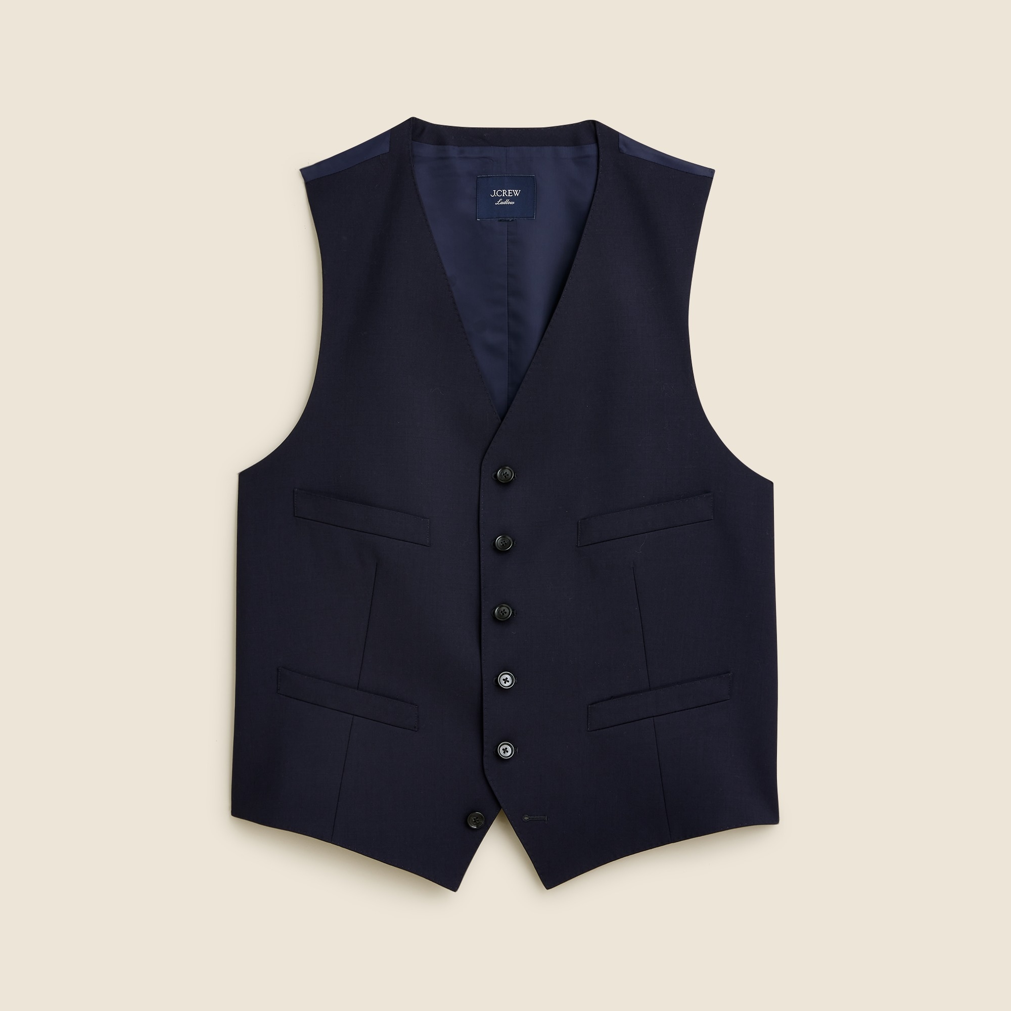 mens Ludlow Slim-fit tuxedo vest in Italian wool