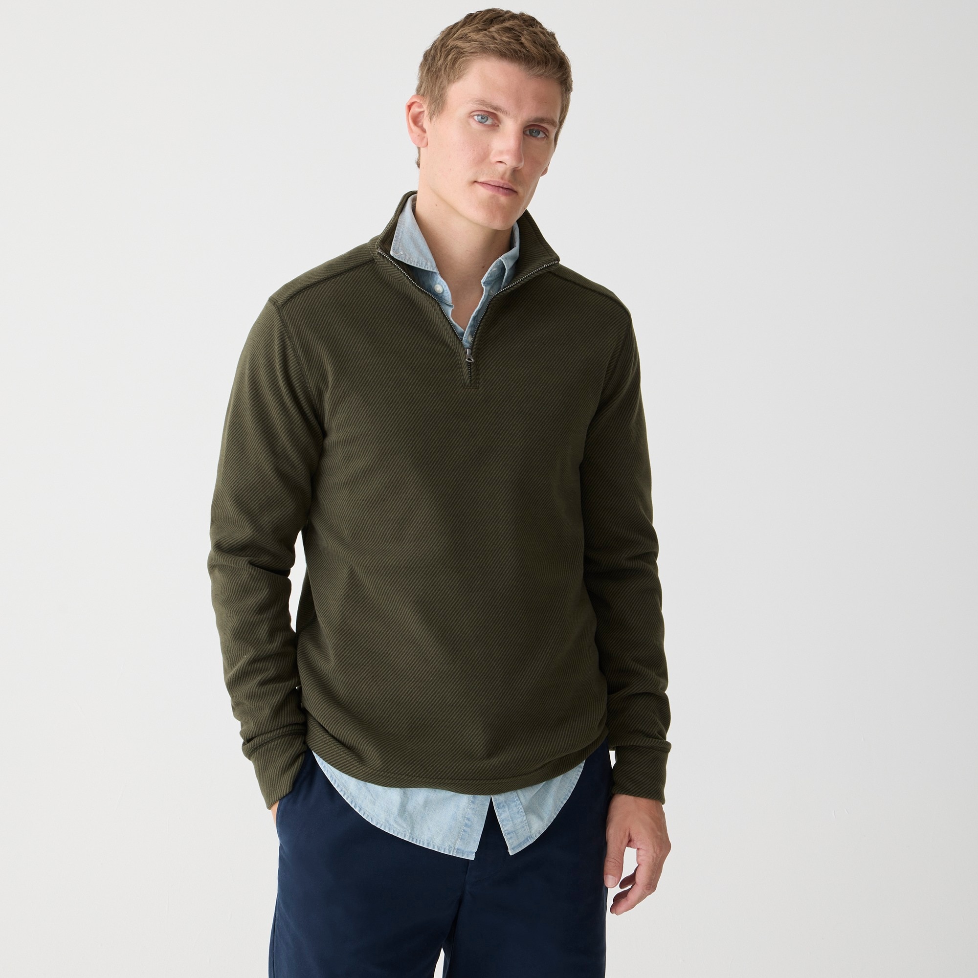 mens Seaboard soft-knit half-zip