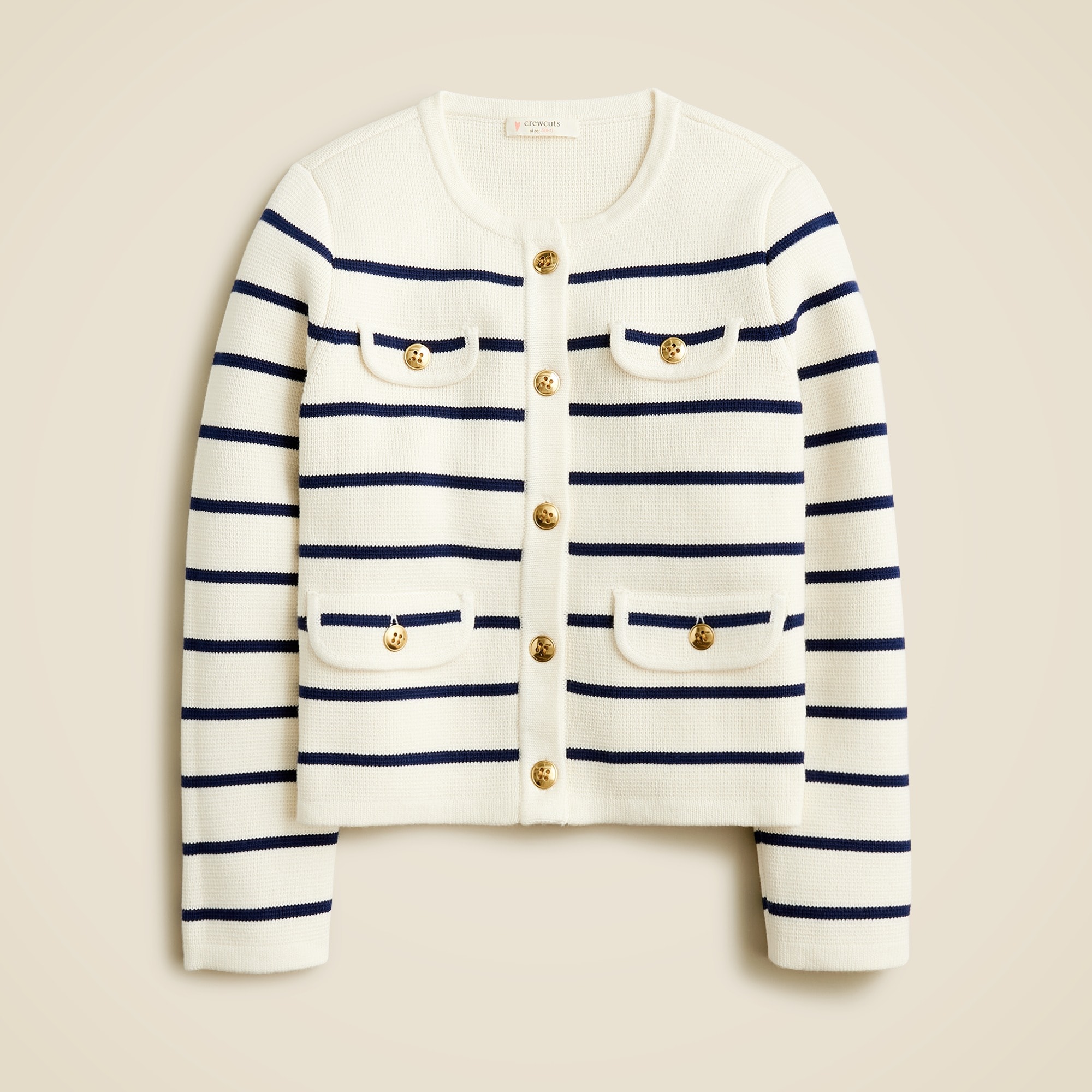 girls Girls' Emilie sweater lady jacket in stripe