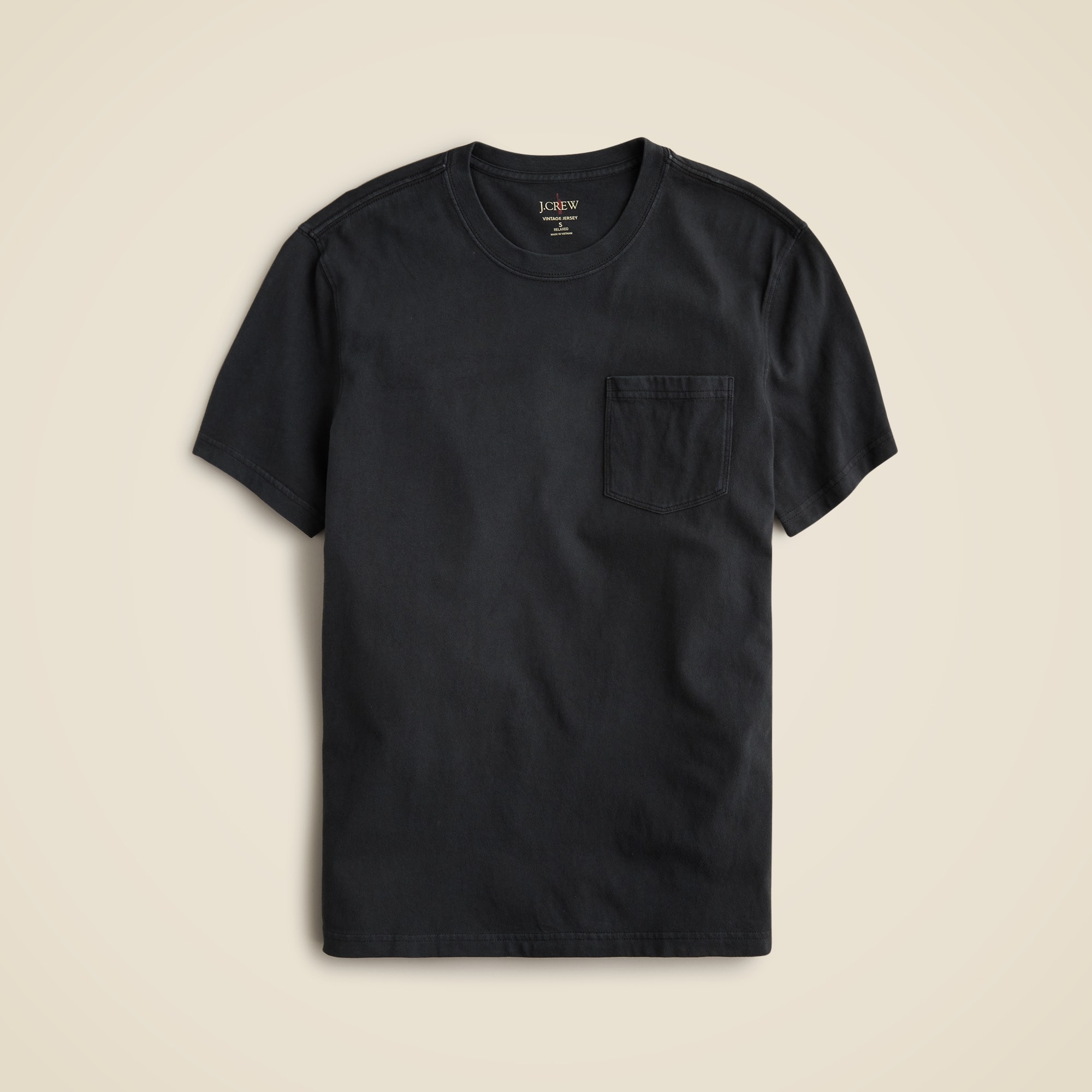 mens Vintage-wash cotton pocket T-shirt