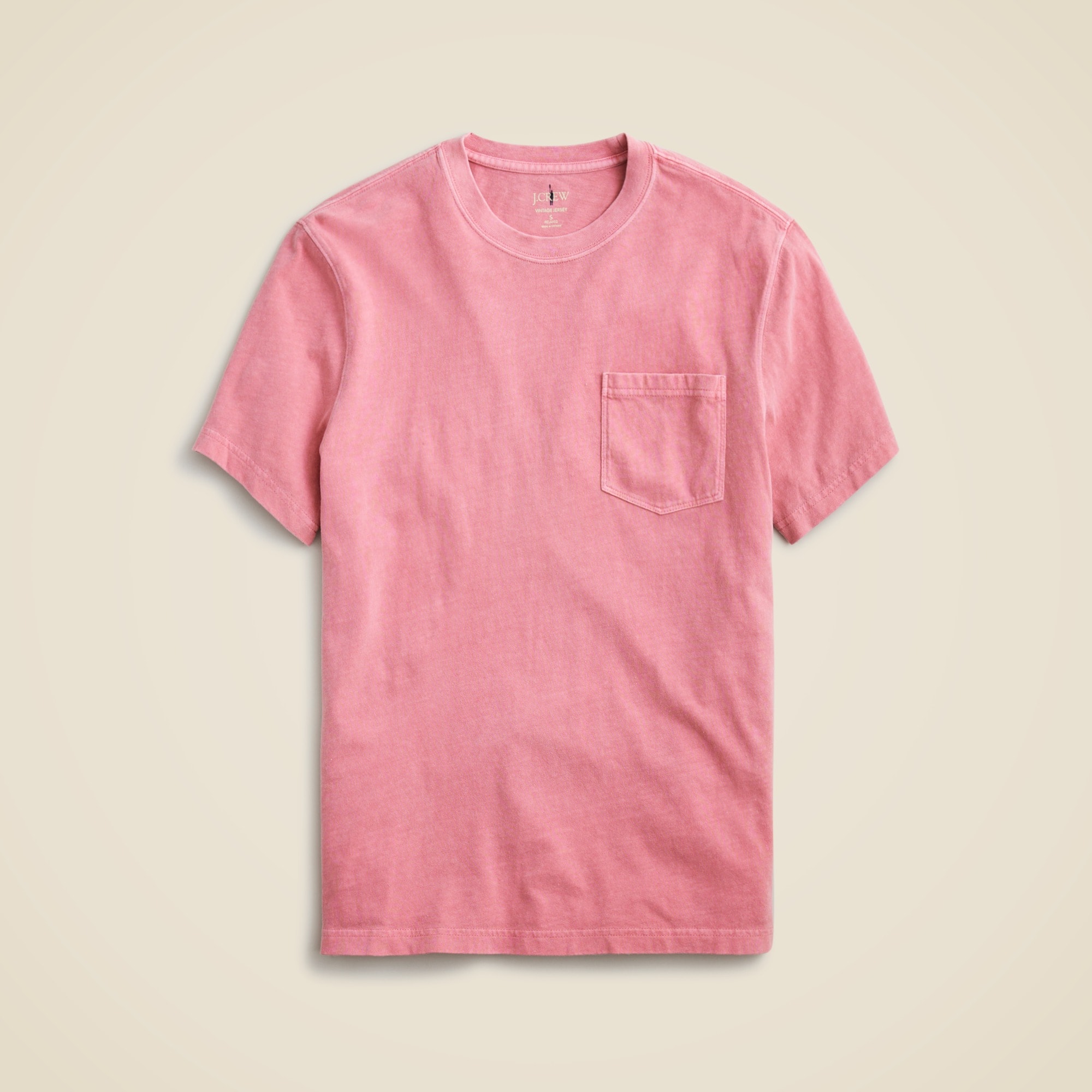  Vintage-wash cotton pocket T-shirt