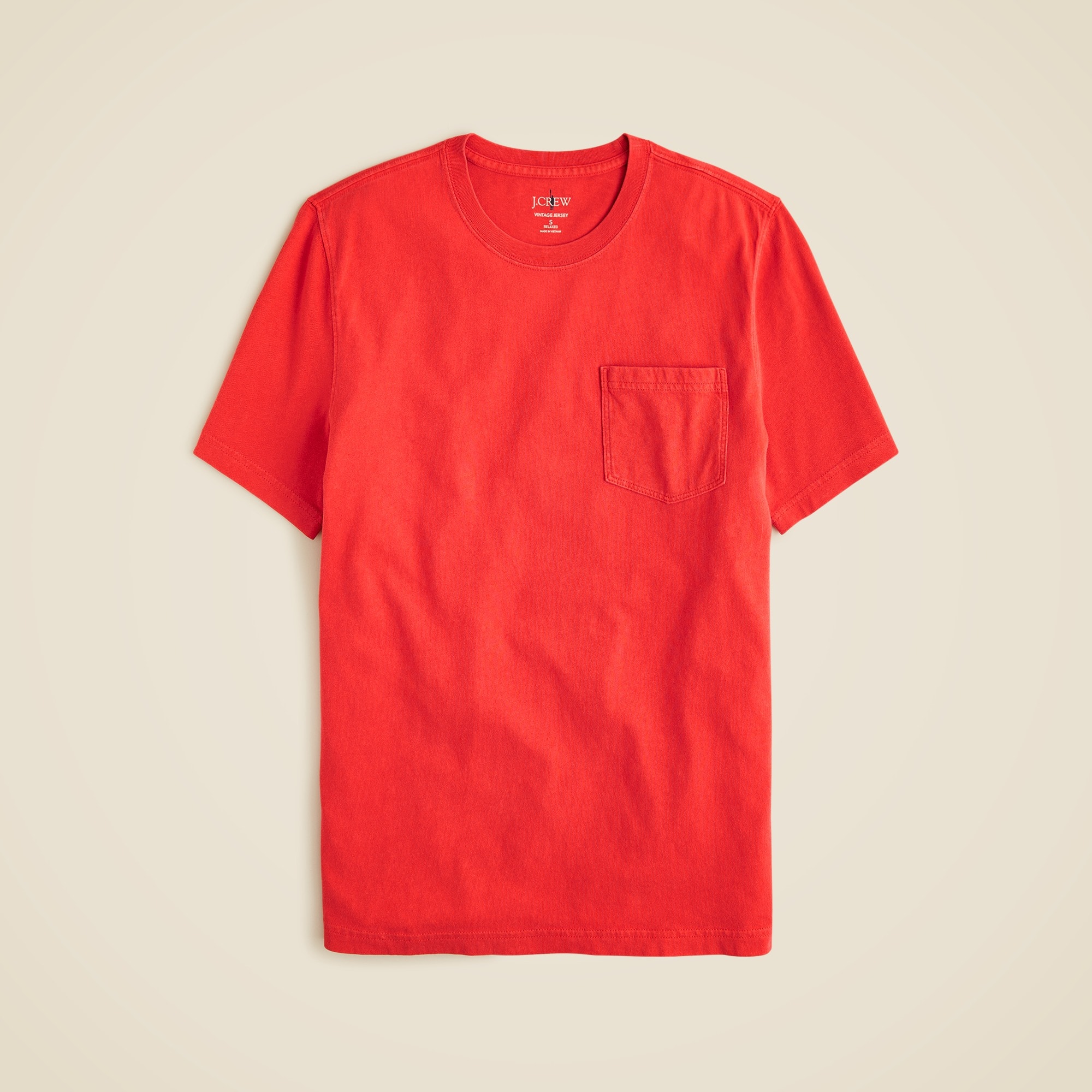  Vintage-wash cotton pocket T-shirt