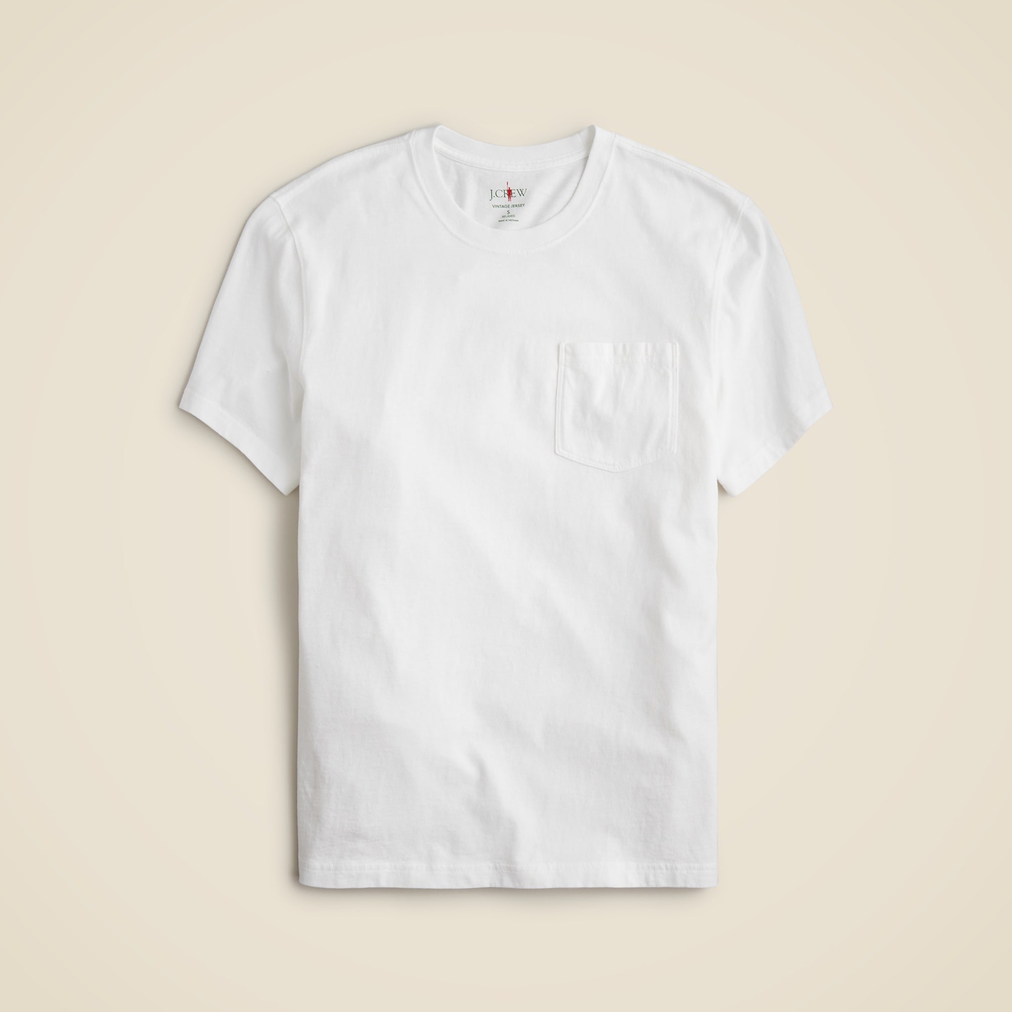 mens Vintage-wash cotton pocket T-shirt