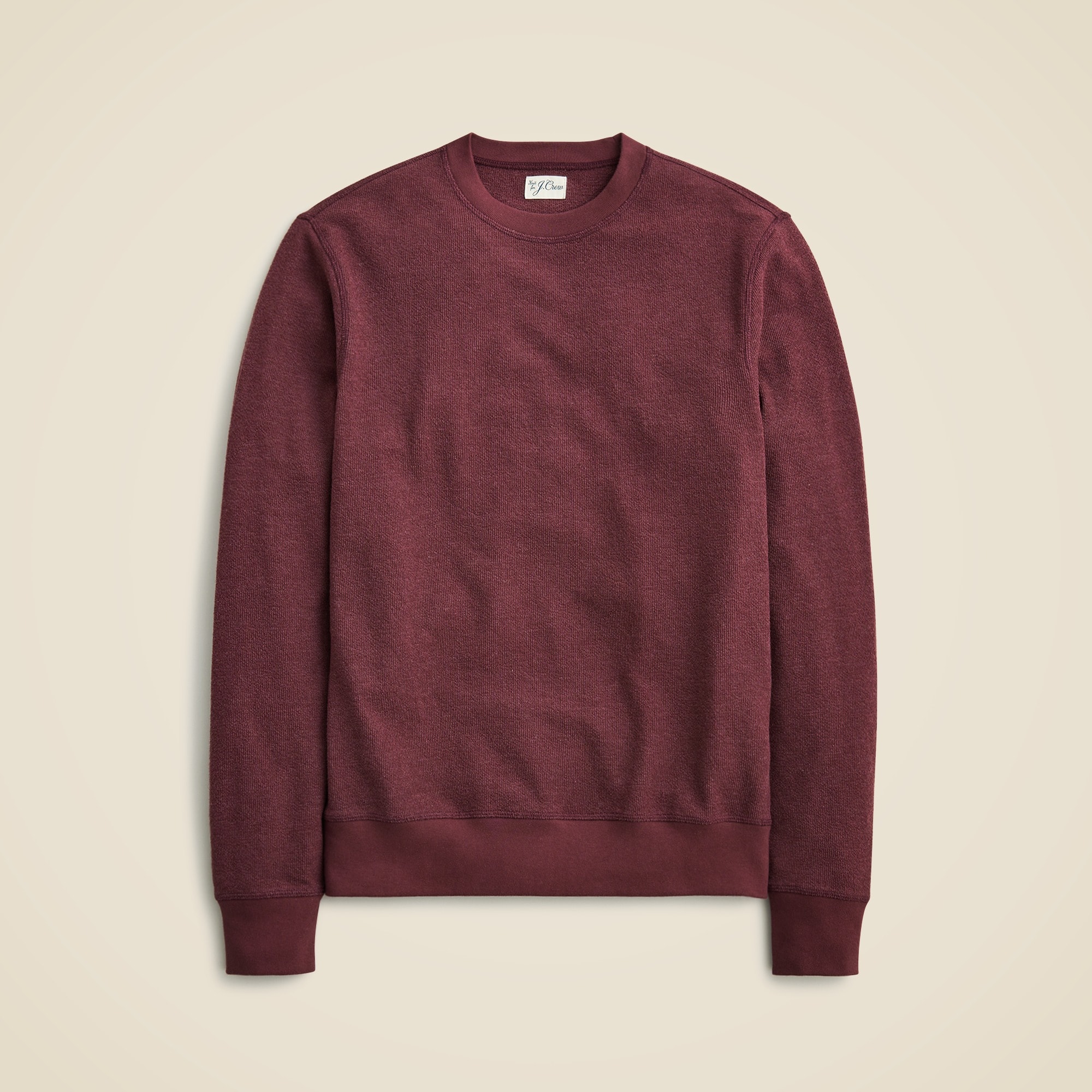  Long-sleeve textured sweater-tee