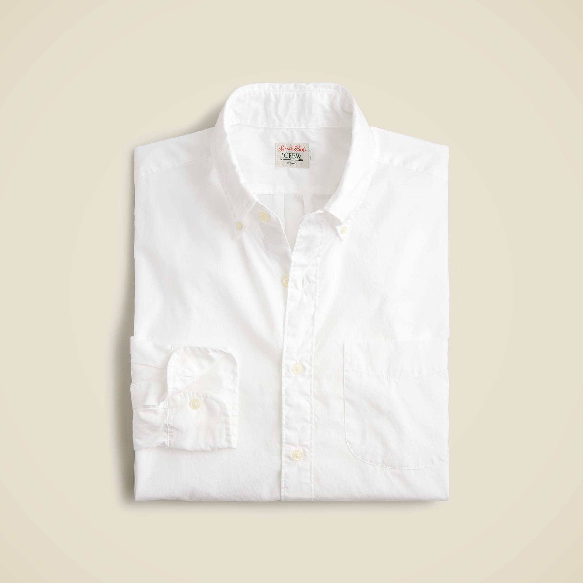 Secret Wash cotton poplin shirt