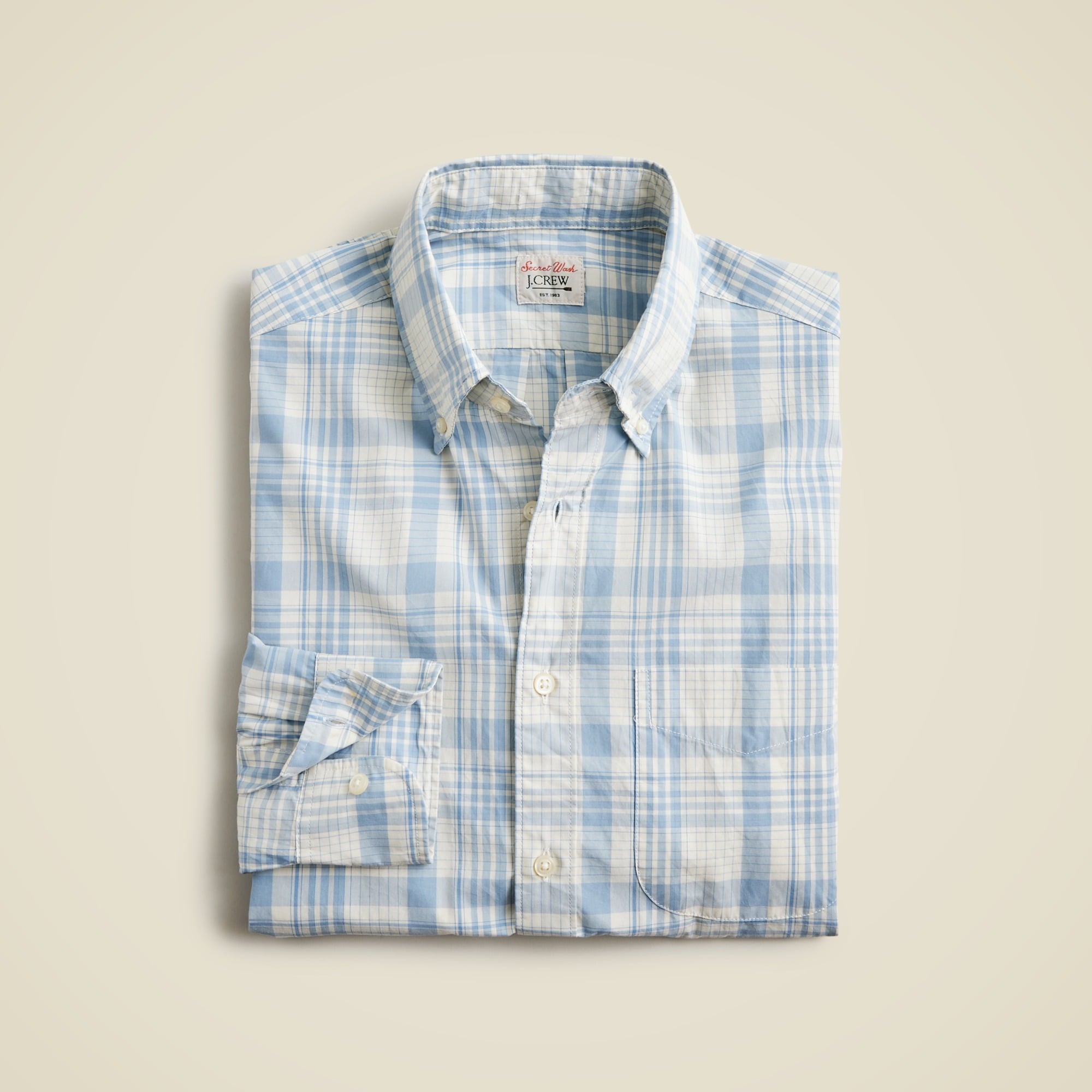  Secret Wash cotton poplin shirt