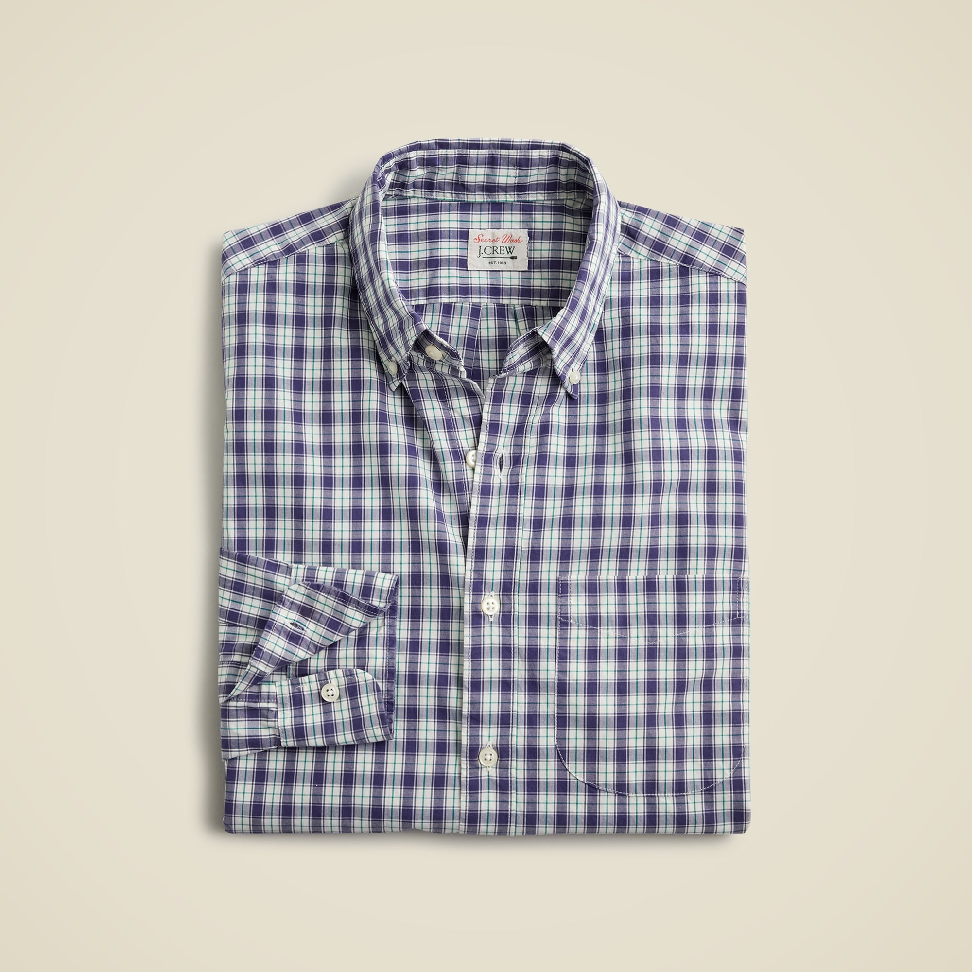  Secret Wash cotton poplin shirt