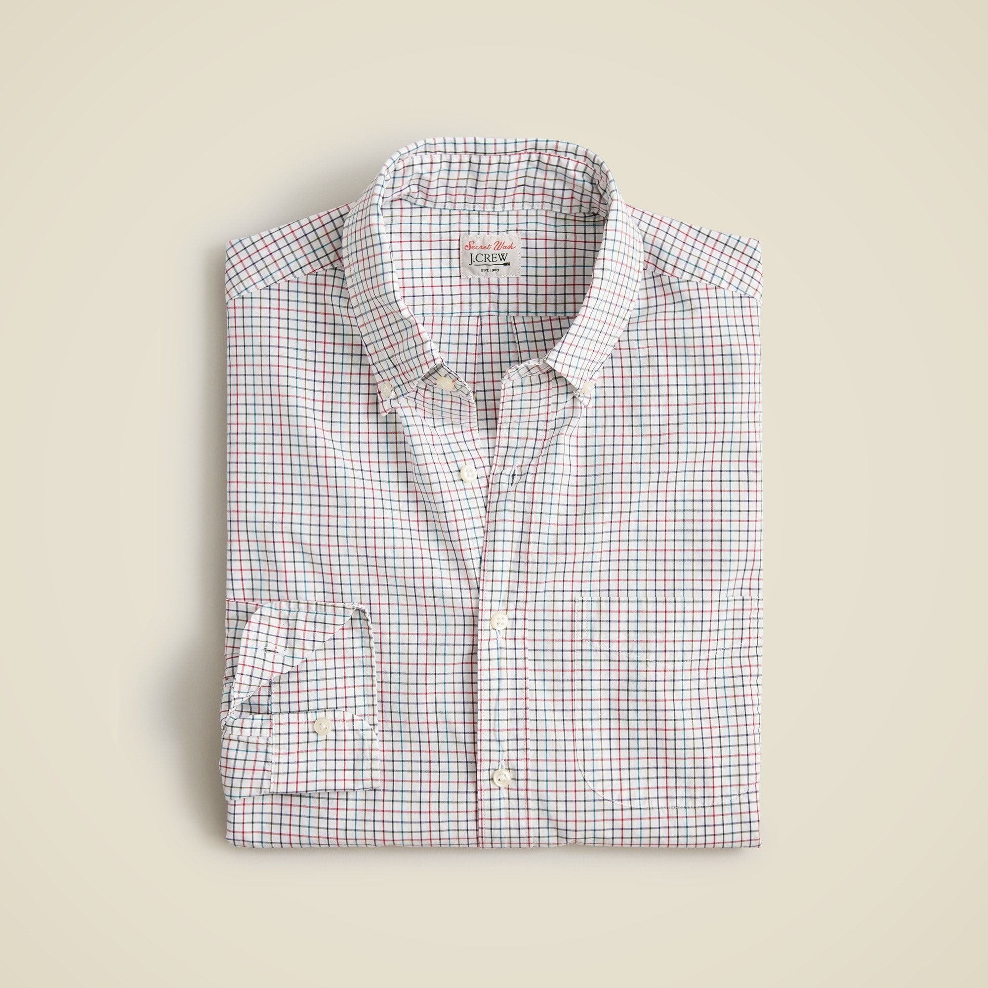  Secret Wash cotton poplin shirt