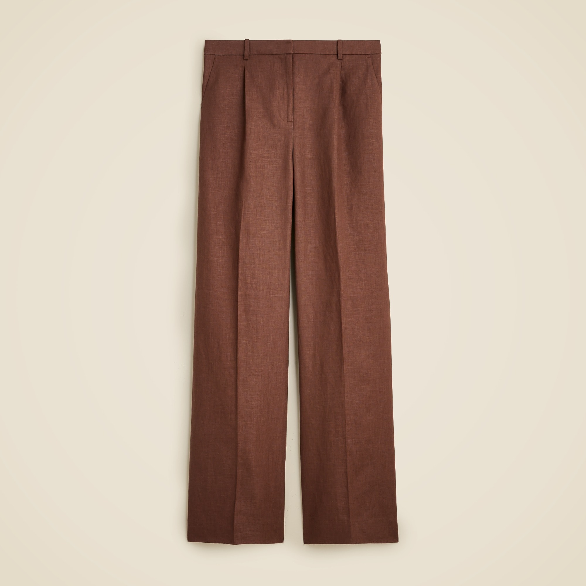 womens Wide-leg essential pant in linen