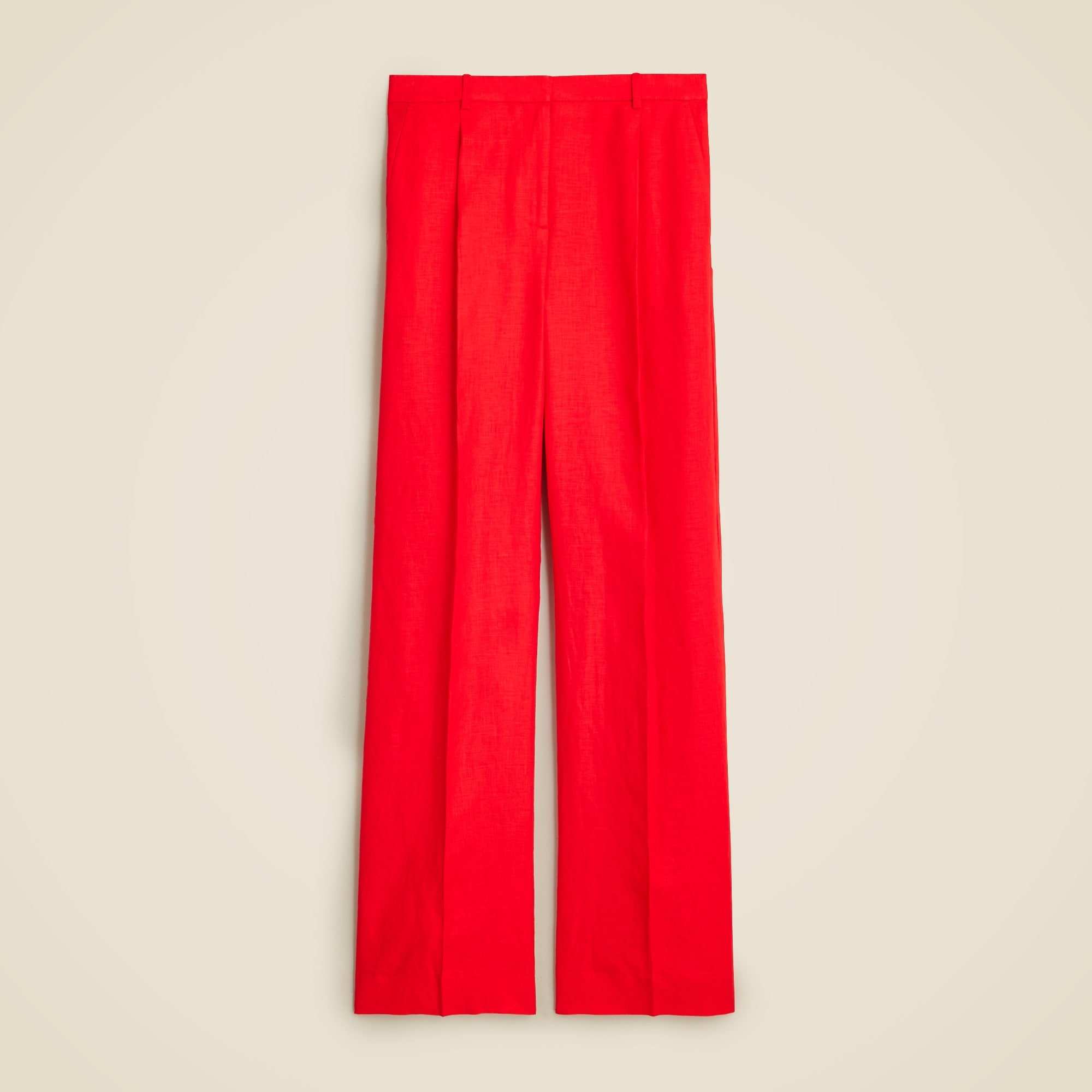 womens Wide-leg essential pant in linen